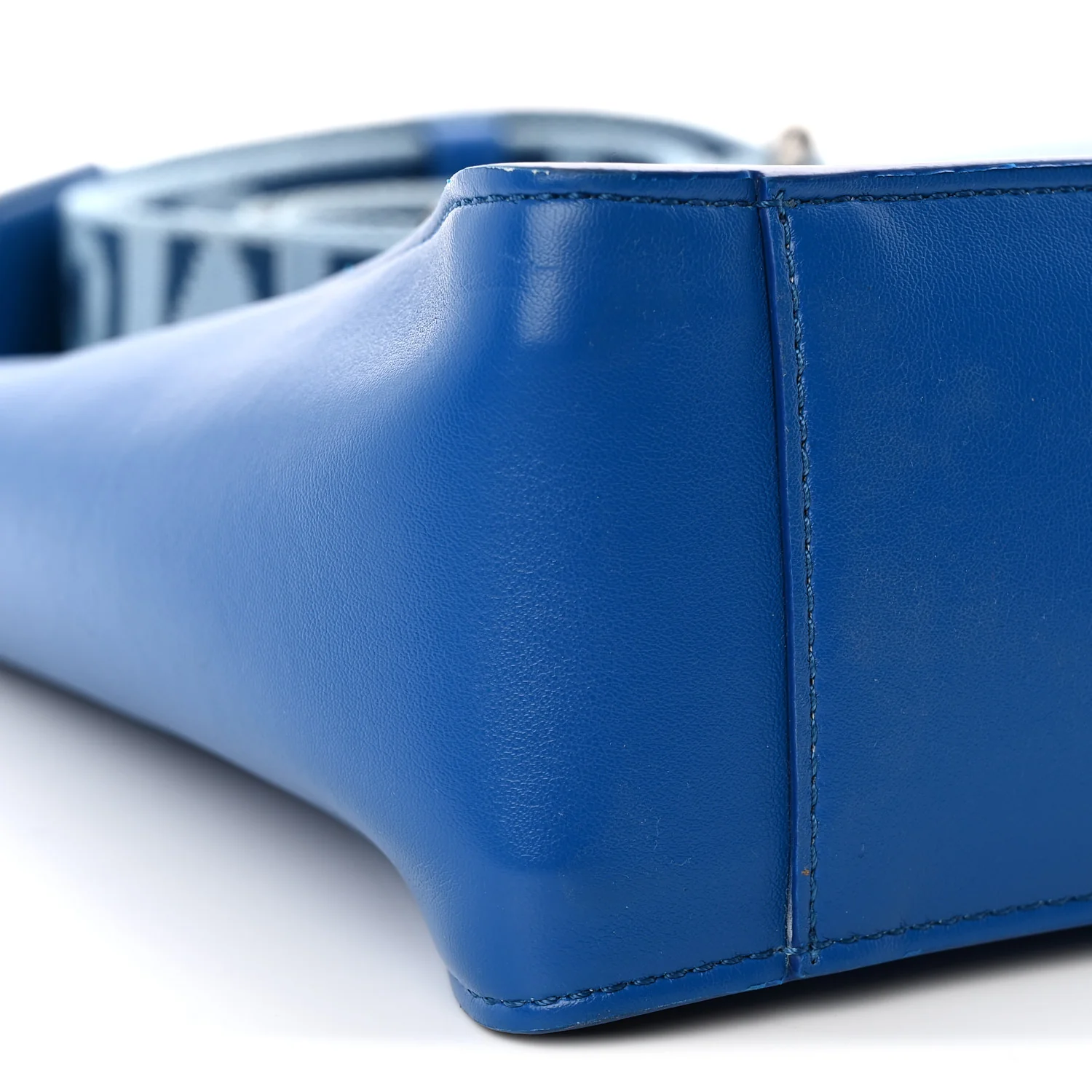 Eco Alter Nappa Perforated Logo Mini Crossbody Blue