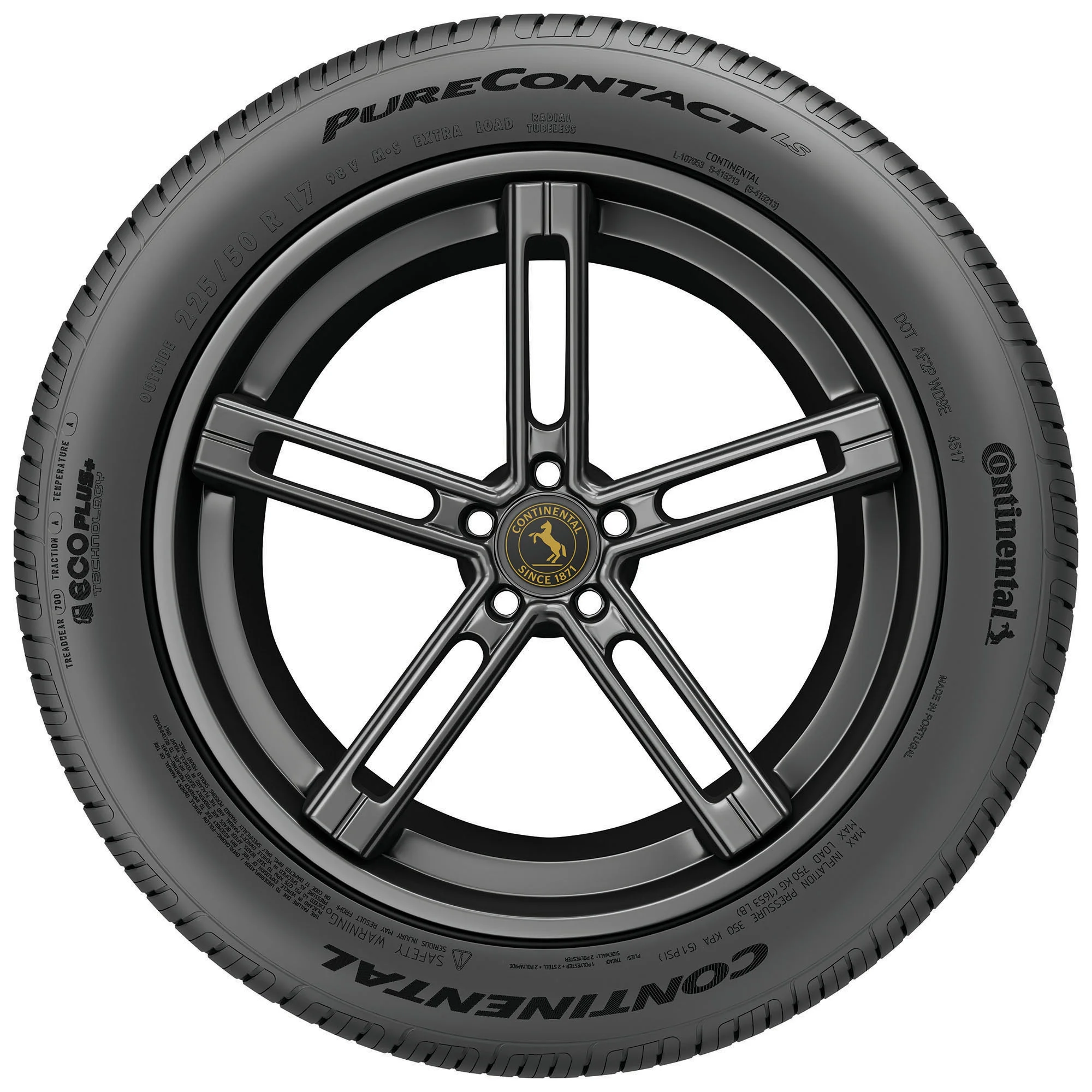 Continental Purecontact LS All-Season 235/50R17 96V Passenger Tire