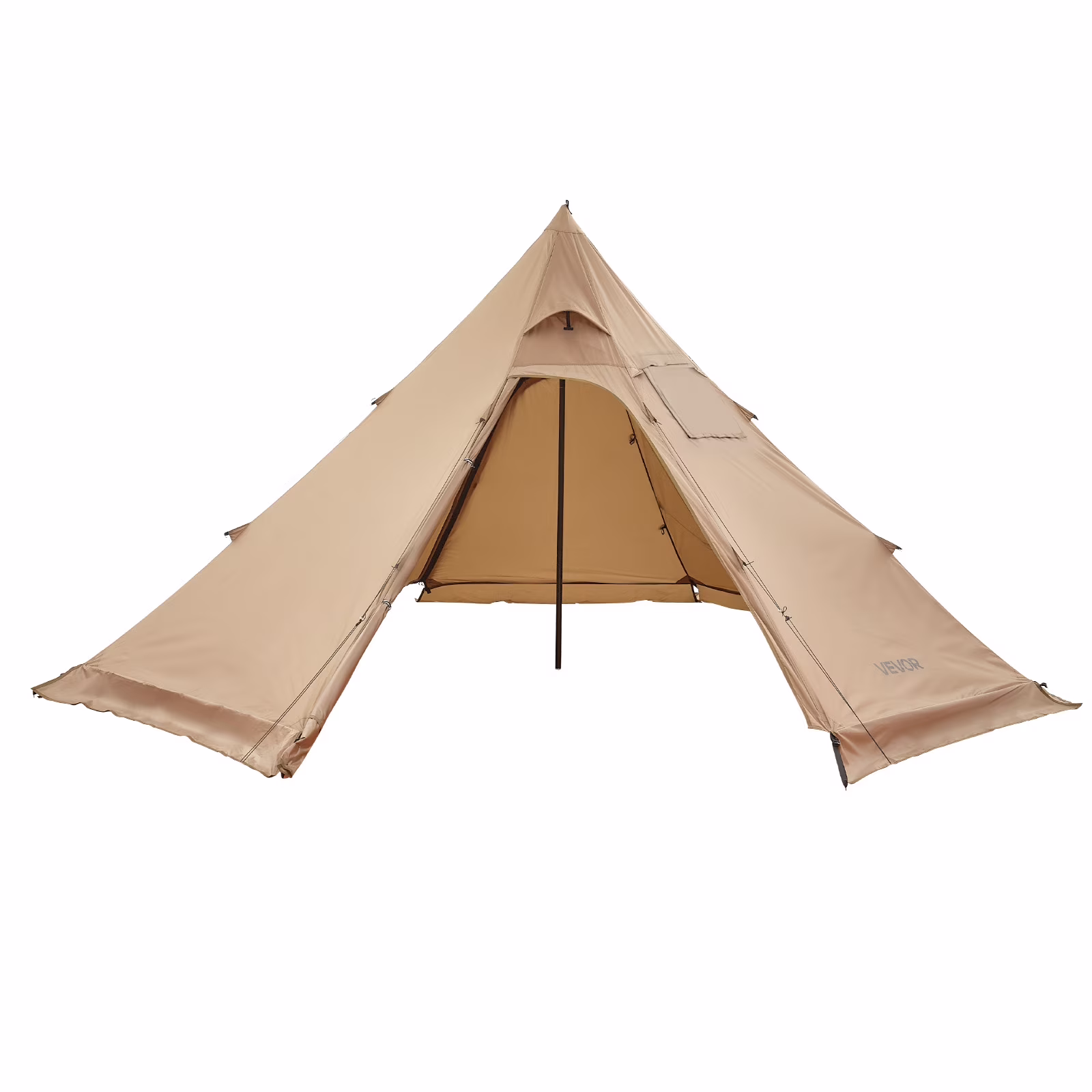 VEVOR Hot Tent for 4 Persons, Portable Winter Tipi Tent with Stove Jack, Waterproof Canvas Camping Tents, Lightweight 4 Season Shelter Tents for Hiking Fishing Backpacking, M Size