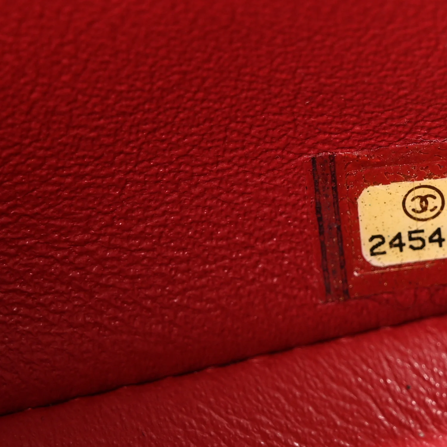 Caviar Quilted Mini Rectangular Flap Dark Red
