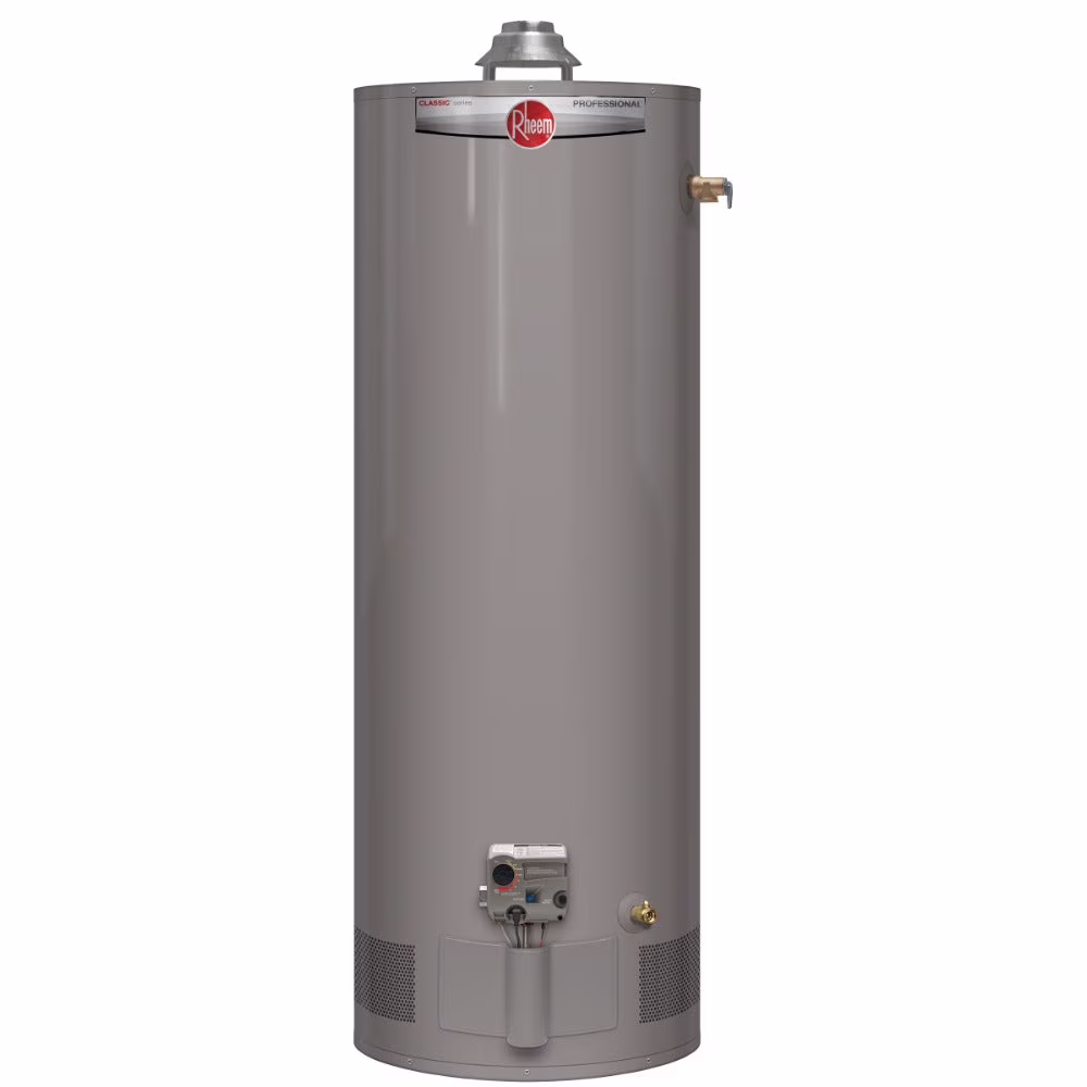 Professional Classic Atmospheric Series 40 Gallon Capacity 40,000 BTU Heating Input Tall Gas Water Heater