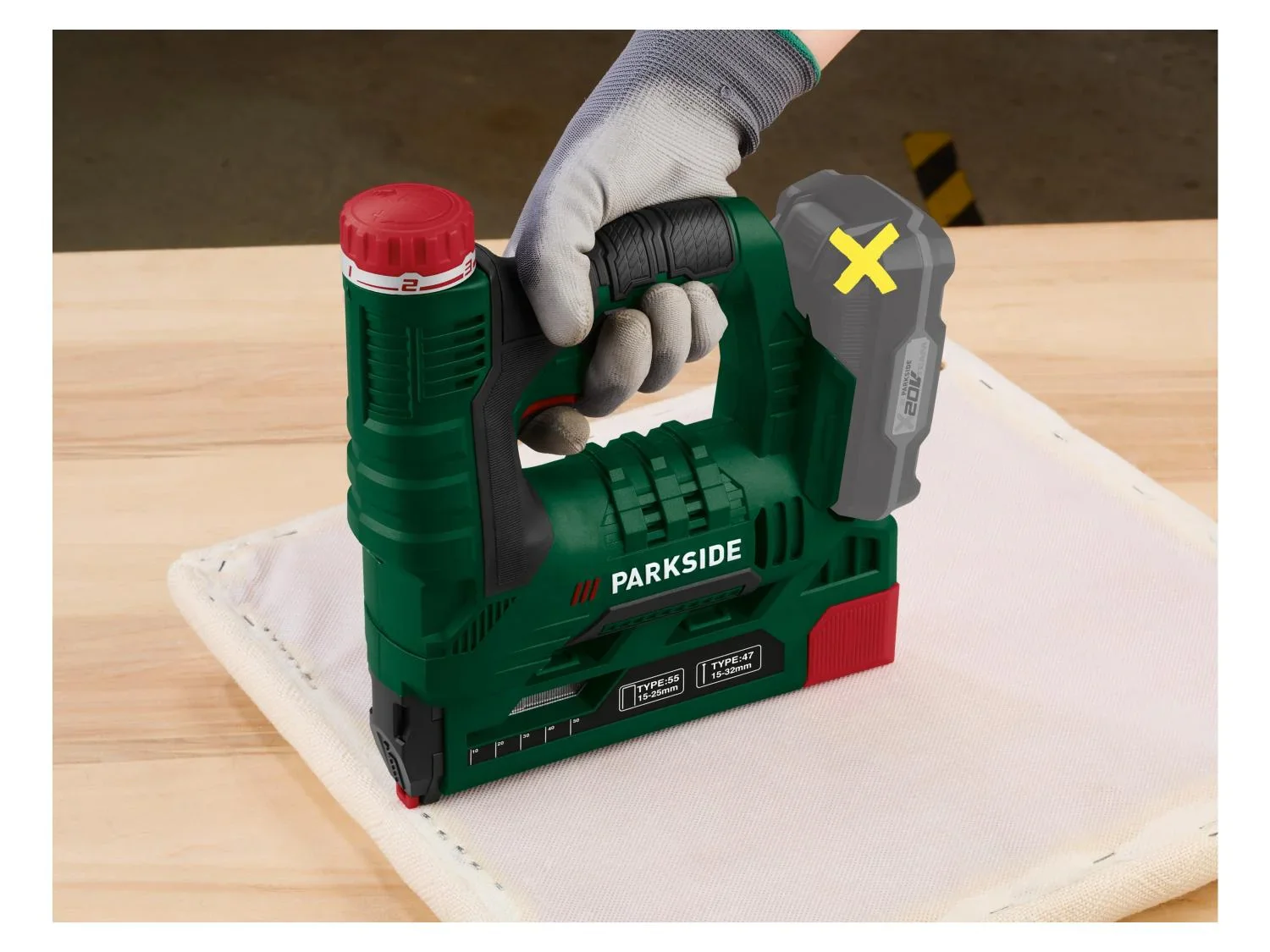 PARKSIDE Agrafeuse sans fil PAT 20-Li A1, 20 V