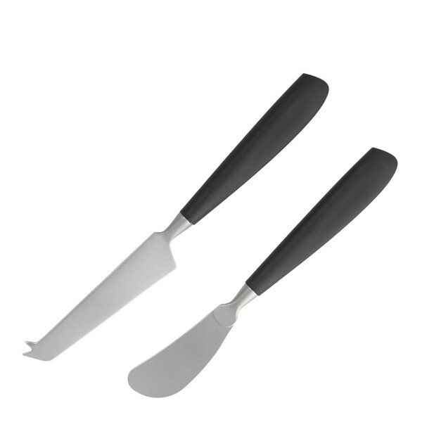 Knivsett med ost-og smørkniv 2 stk nylon