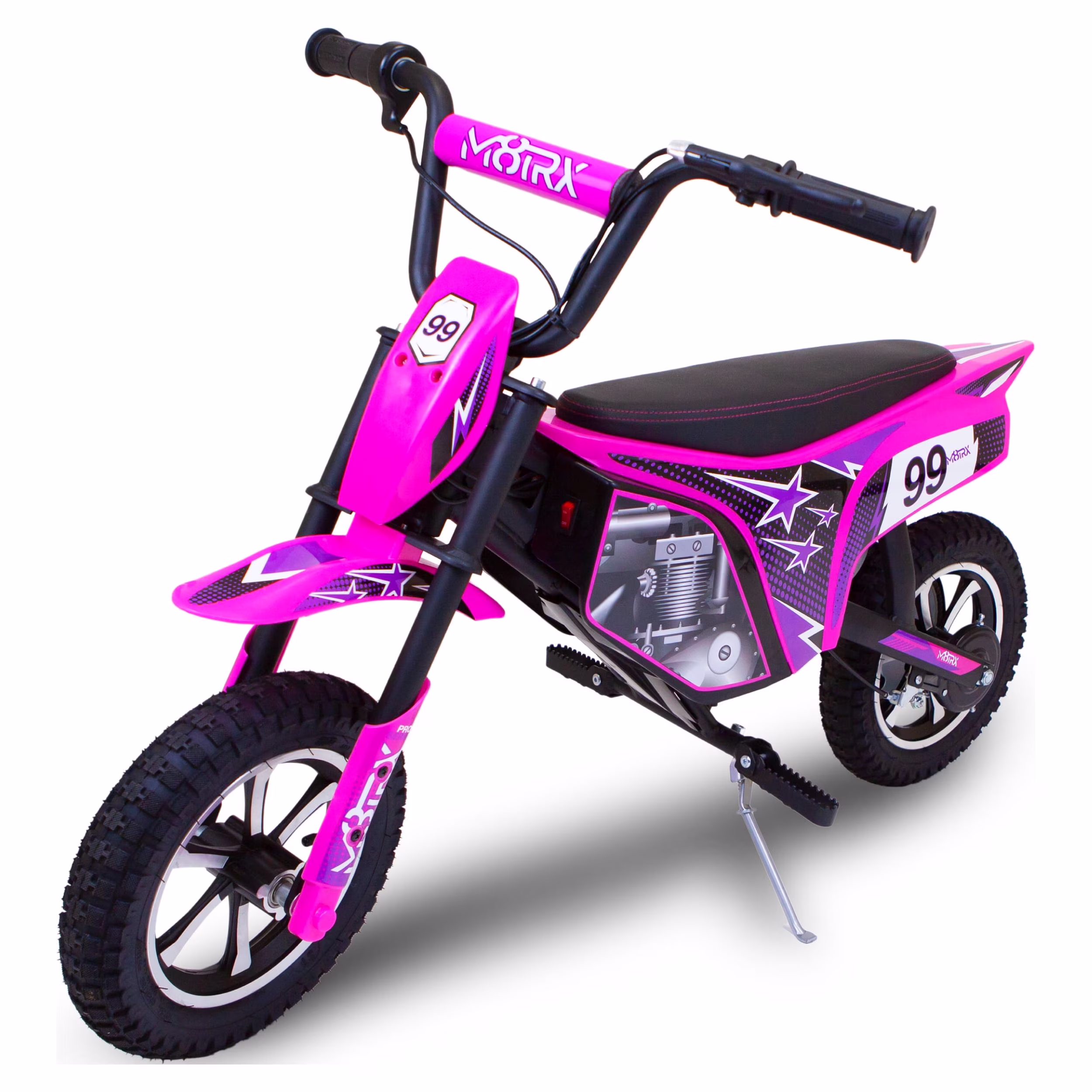 Blue 24V Electric Dirt Bike, Ride on Toy Motorcycle for Kids and Teens(Blue) - Image 3