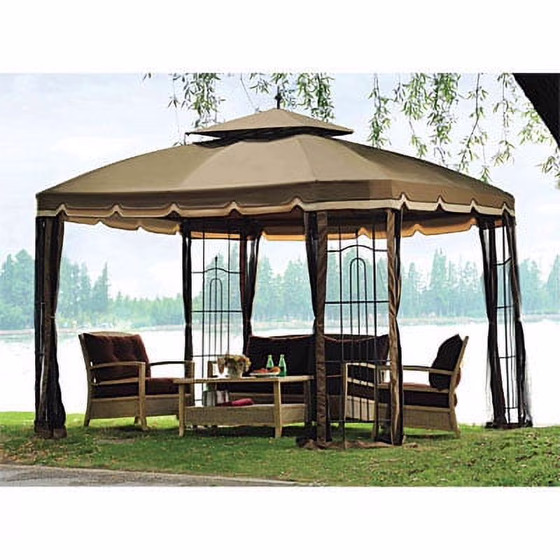 Garden Winds Replacement Canopy Top Big Lots Bay Window Gazebo