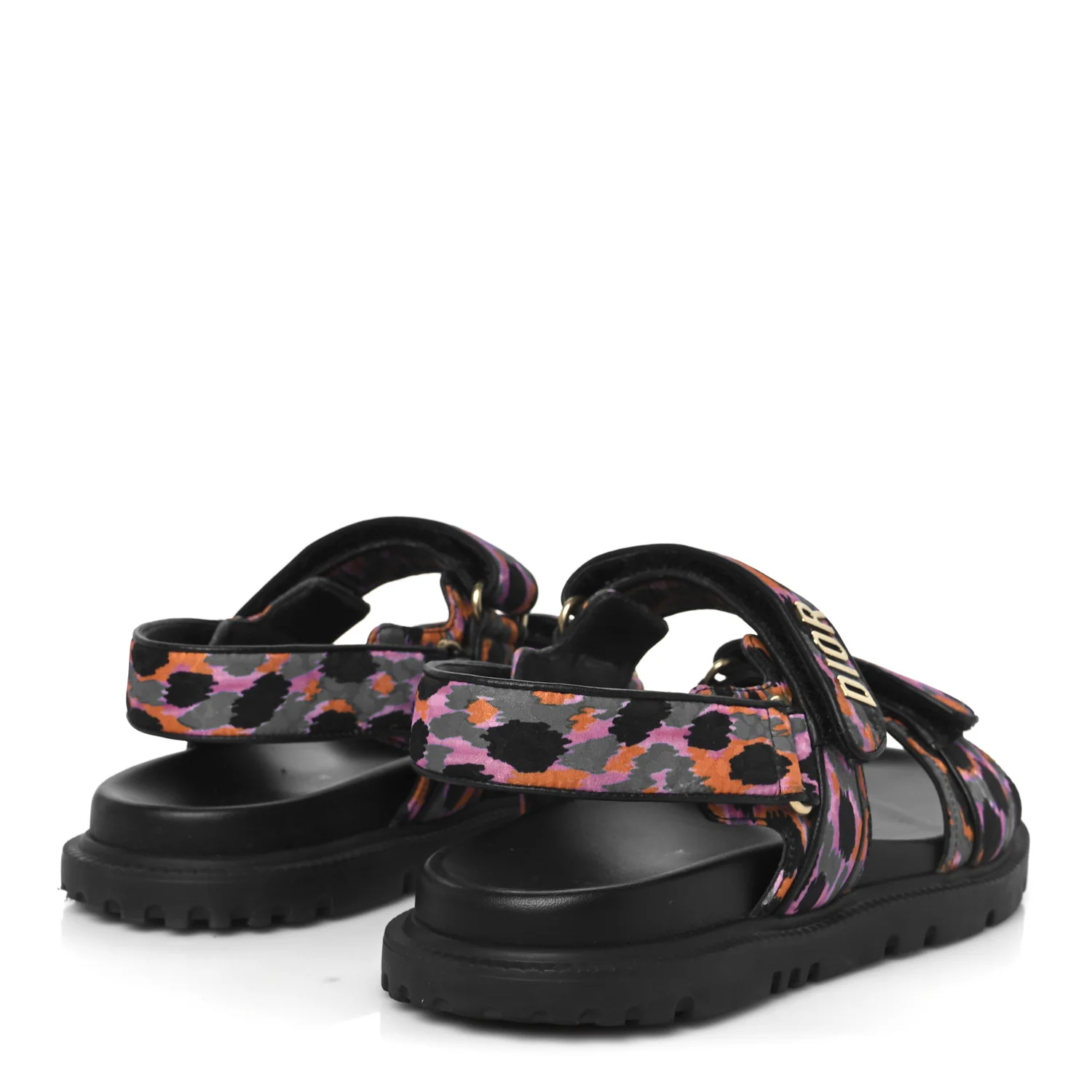 Technical Fabric Mizza Print Dioract Sandals 38 Multicolor