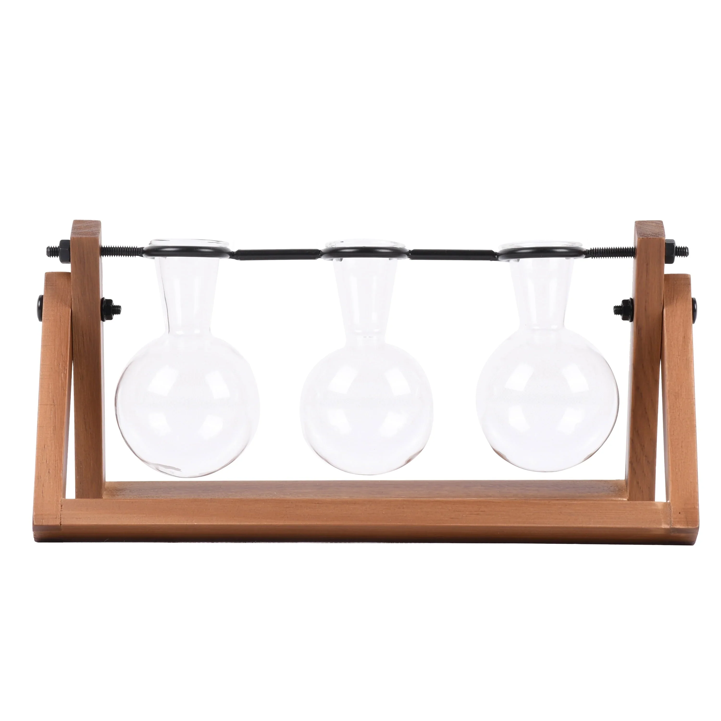 Better Homes & Gardens Painted Rectangle Glass and Wood Planter & Stand Set