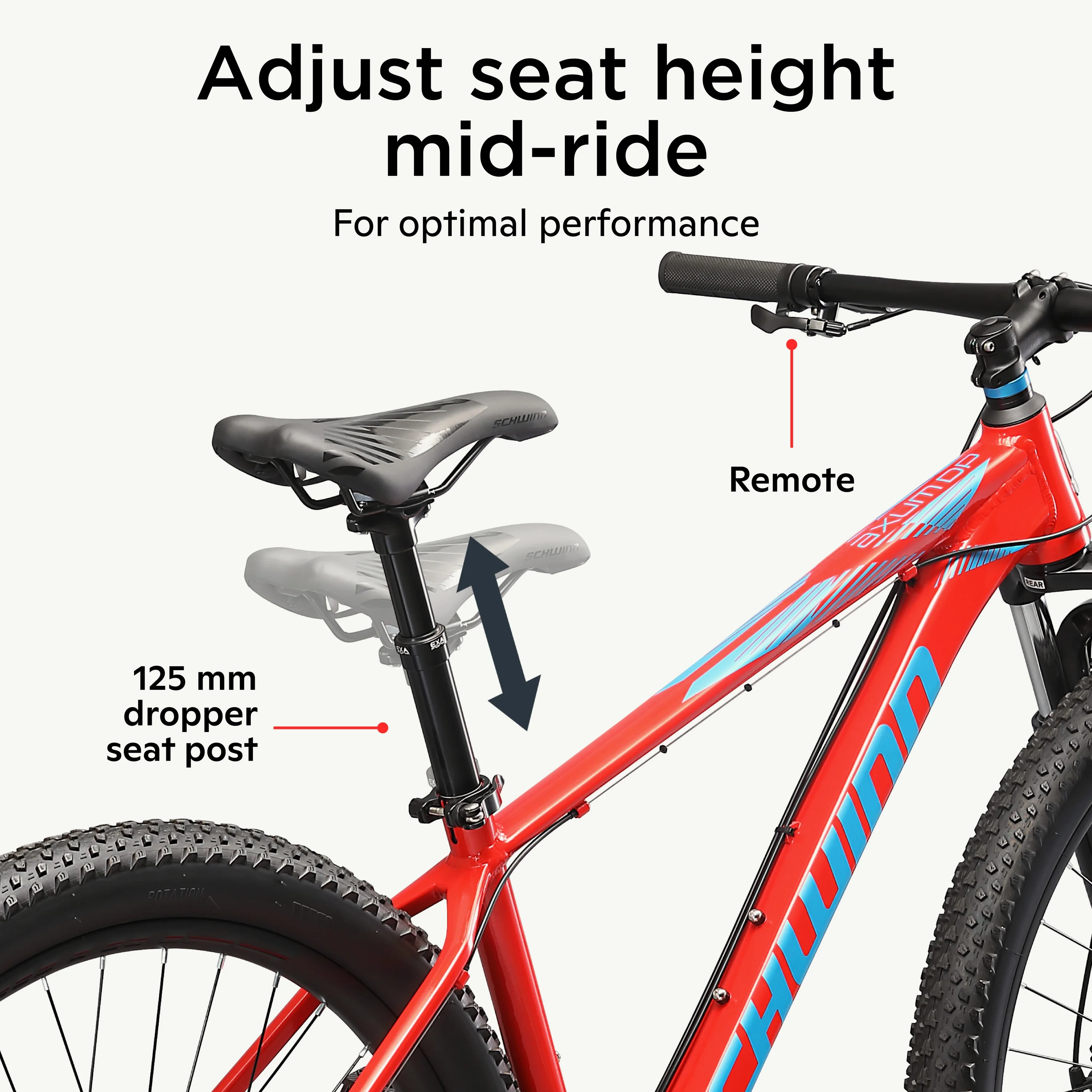 29 in Axum DP Mens Mountain Bike, Red, 19 in Frame Image 3