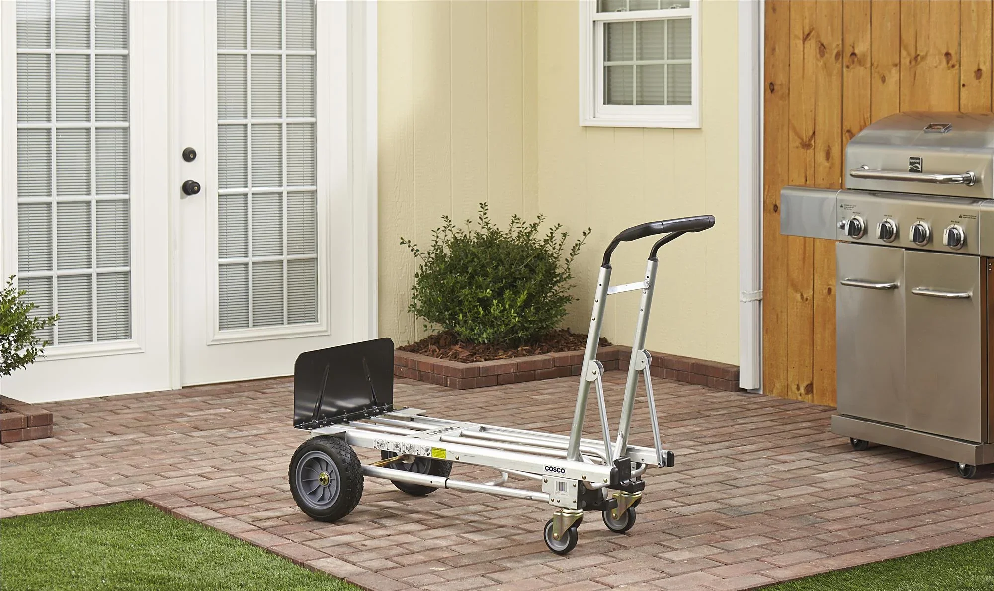 Cosco 3-in-1 Assist Series Hand Truck/Assisted Hand Truck/Cart with flat-free wheels
