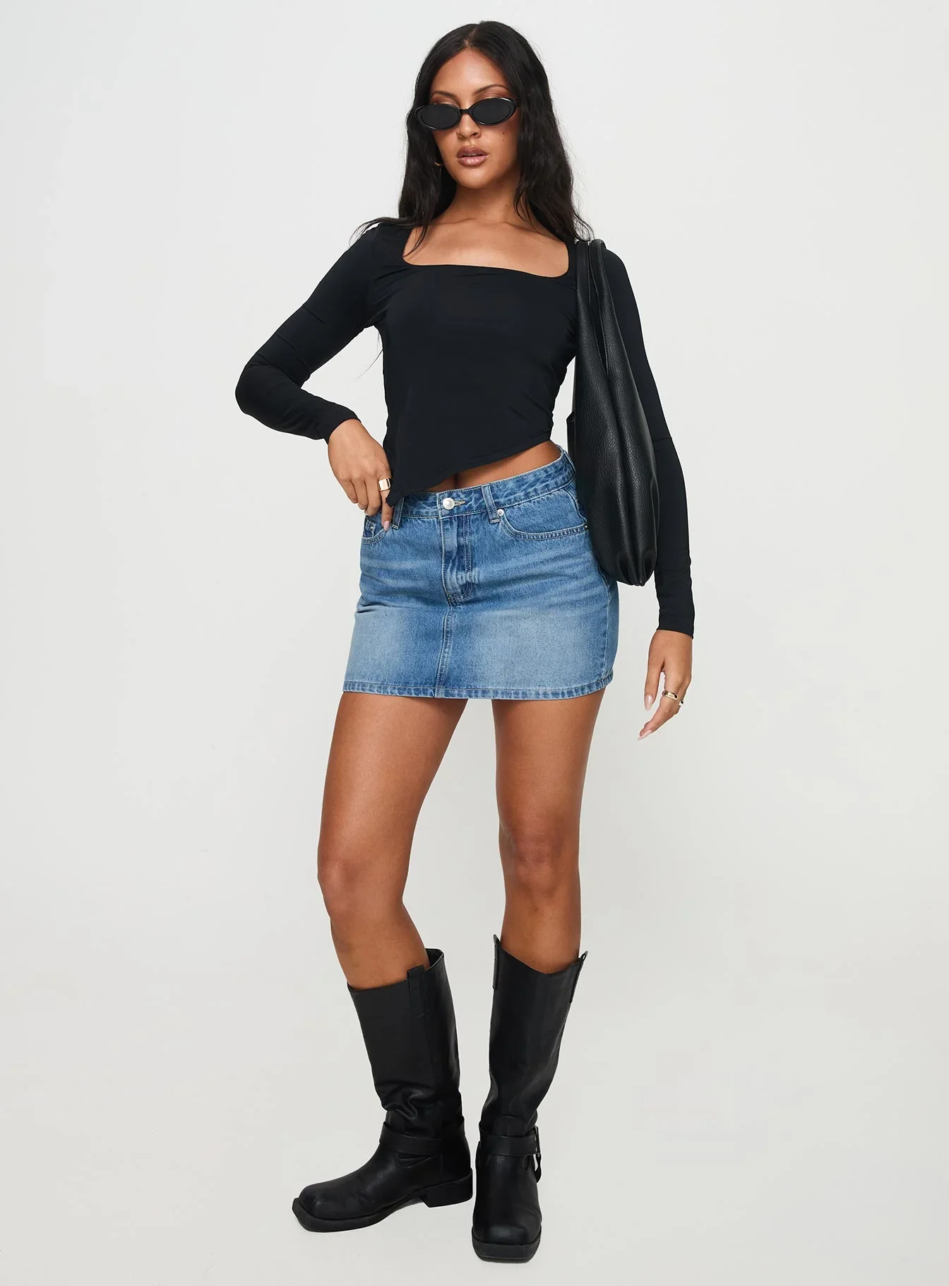Inca Long Sleeve Top Black