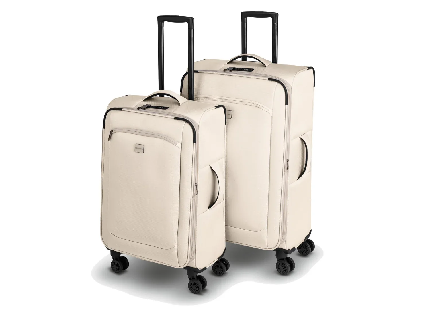 TOPMOVE Set de 2 valises extensibles, 96-108 L et 62-69 L