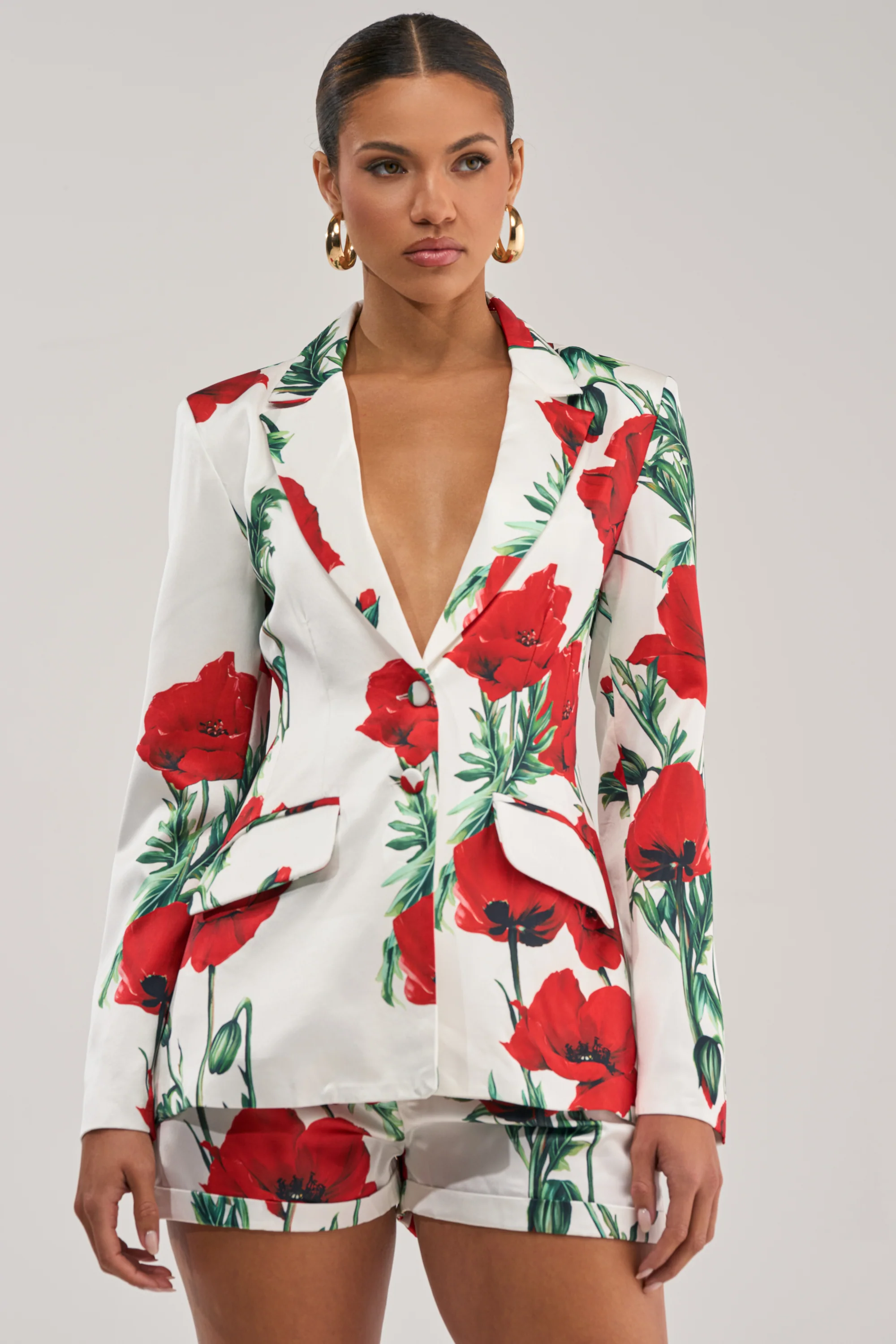 POPPY SATIN BLAZER - Akira Store
