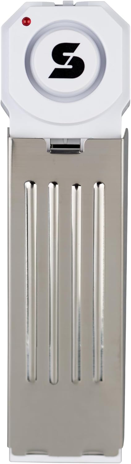 SABRE 120 dB Wedge Door Stop Security Alarm, Extremely Loud Wireless Alarm Siren Audible Up To 1,500 Ft., Non-Skid Pad, Compact Alarm Great for Home, Travel, Apartment or Dorm