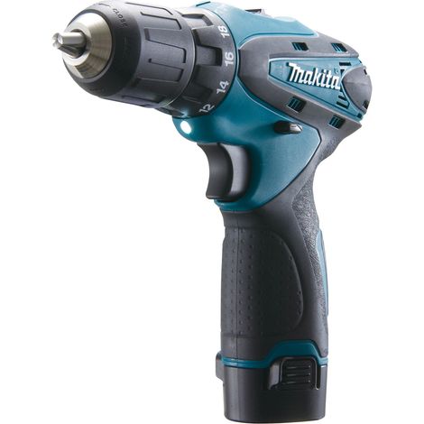 Makita – Perceuse-visseuse sans fil 10,8V avec 2 batteries 1,3Ah – Moteur Brushless – Couple 24Nm pour perçage acier/bois – Mallette de transport incluse — vue 2