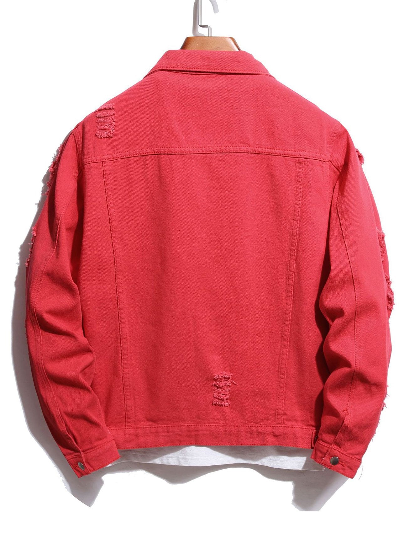 veste en jean déchirée
