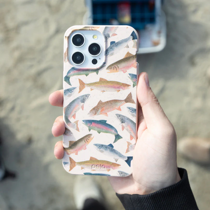 Seashell Rainbow Trout iPhone 16 Case