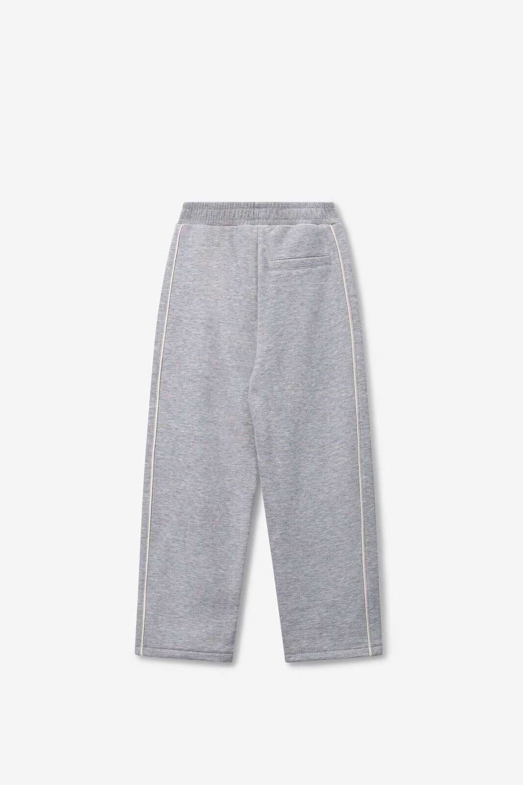Lichtgrijze straight leg sweatpants