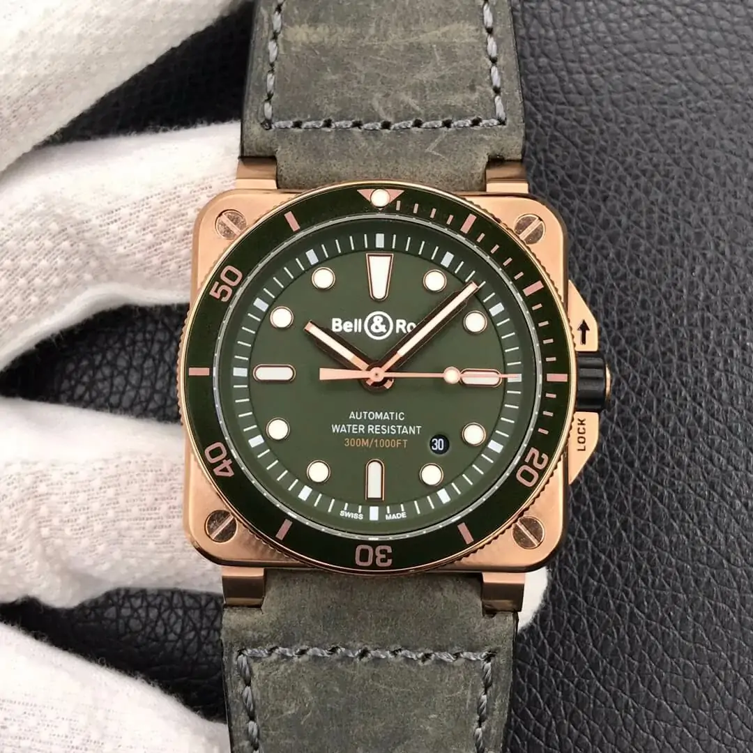 Bell & Ross BR0392-D-G-BR / SCA Black Bezel