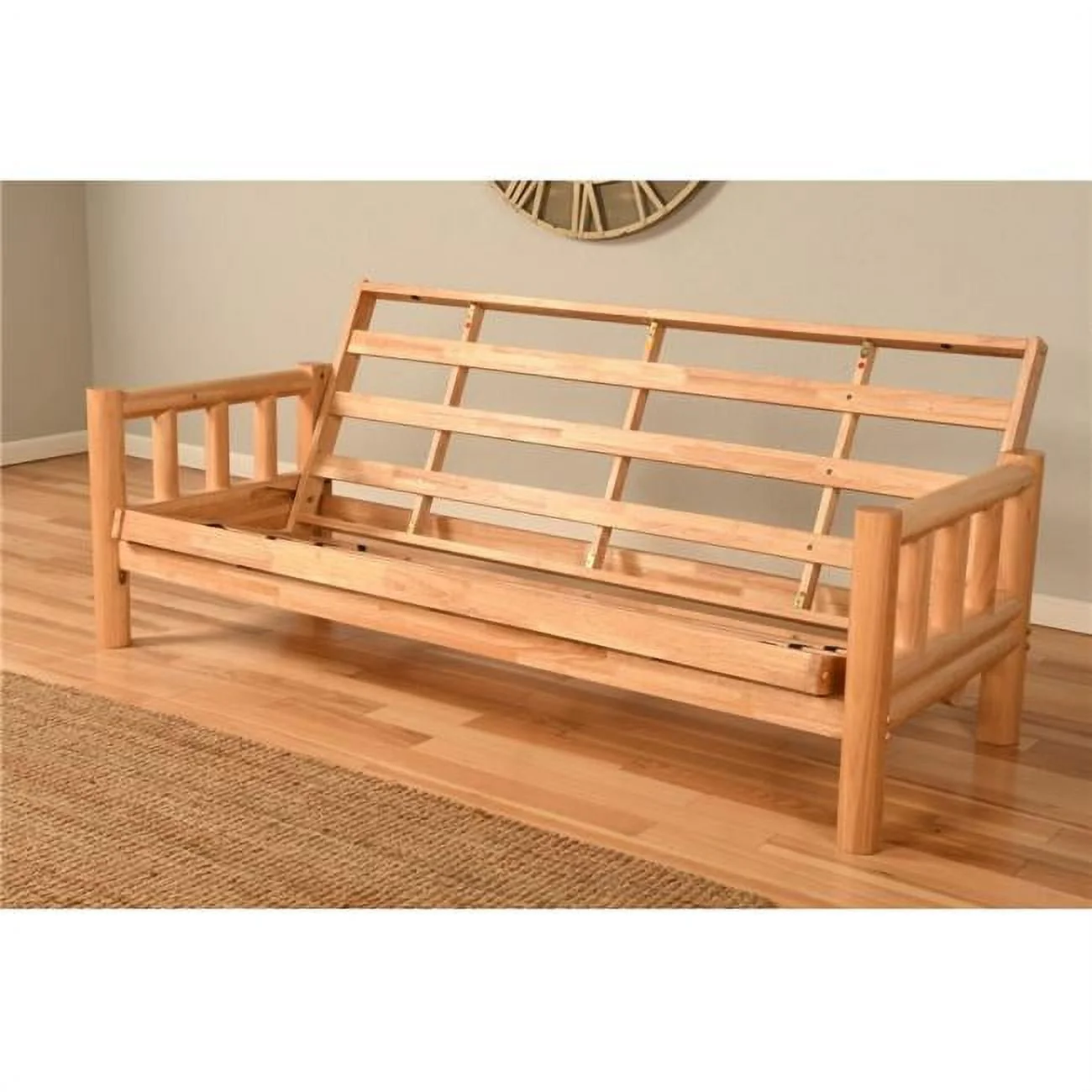 Kodiak KFLDNTFRAMEMD2 Lodge Natural Futon Frame Only   Full Size(Default Title)