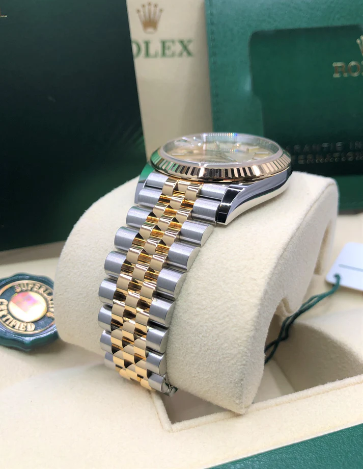 [Super Clone]RLX  Datejust 36mm 126233-0037 Golden Palm Motif 36mm Dial Jubilee Bracelet Watch
