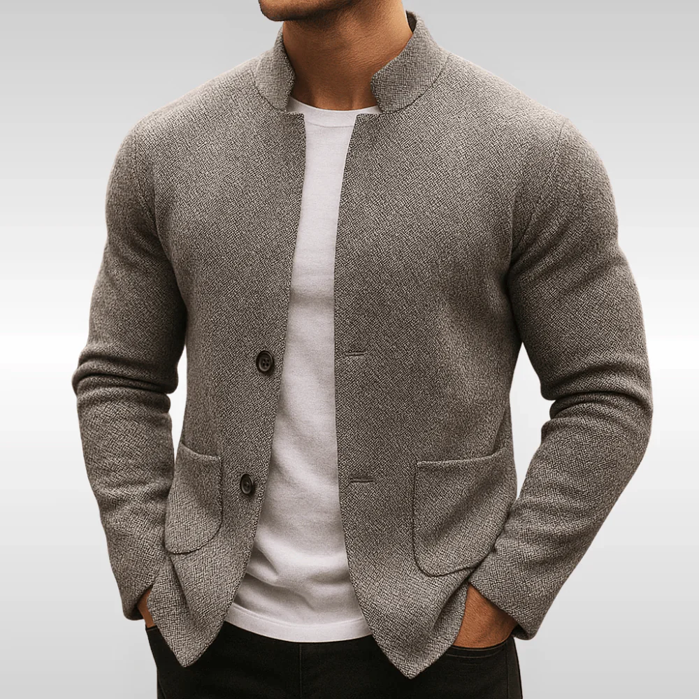 LAURENT MONACO | GILET EN MAILLE TEXTURÉE POUR HOMME