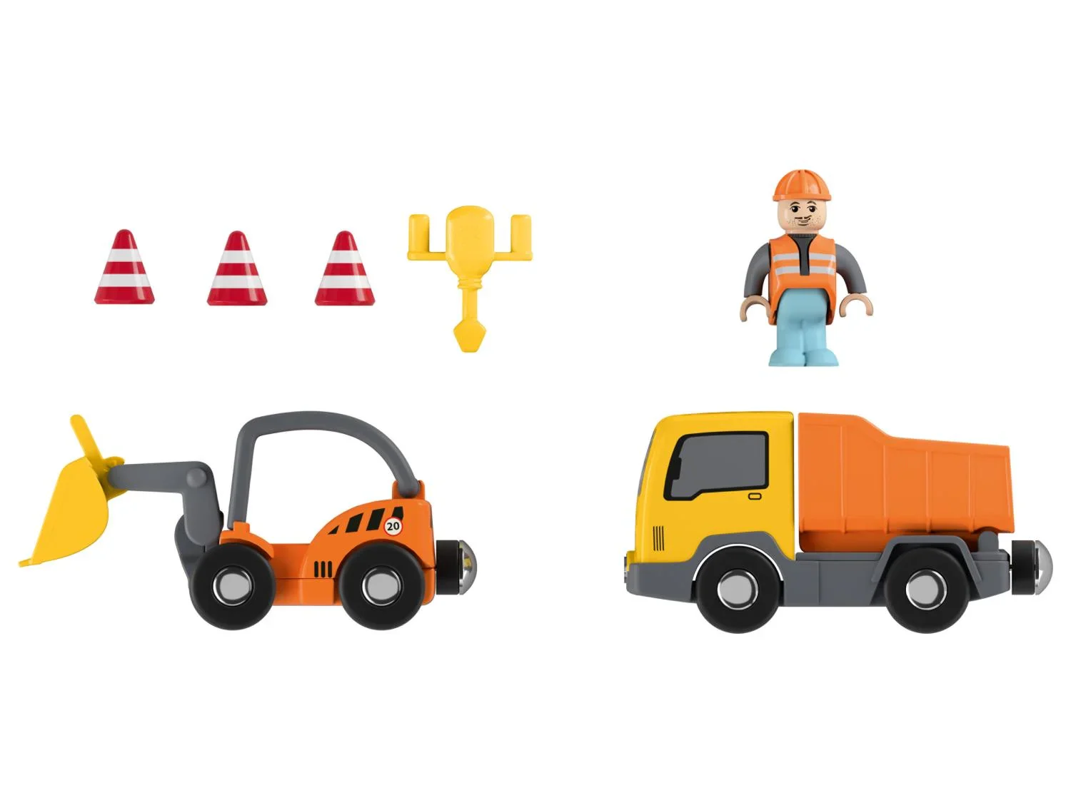 Playtive Set de figurines d'intervention ferrovire