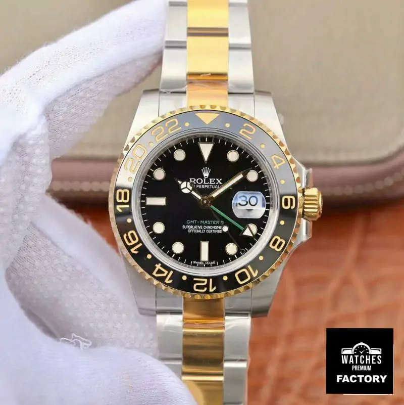 Rolex GMT Master II 116713LN EW Factory Yellow Gold Bezel