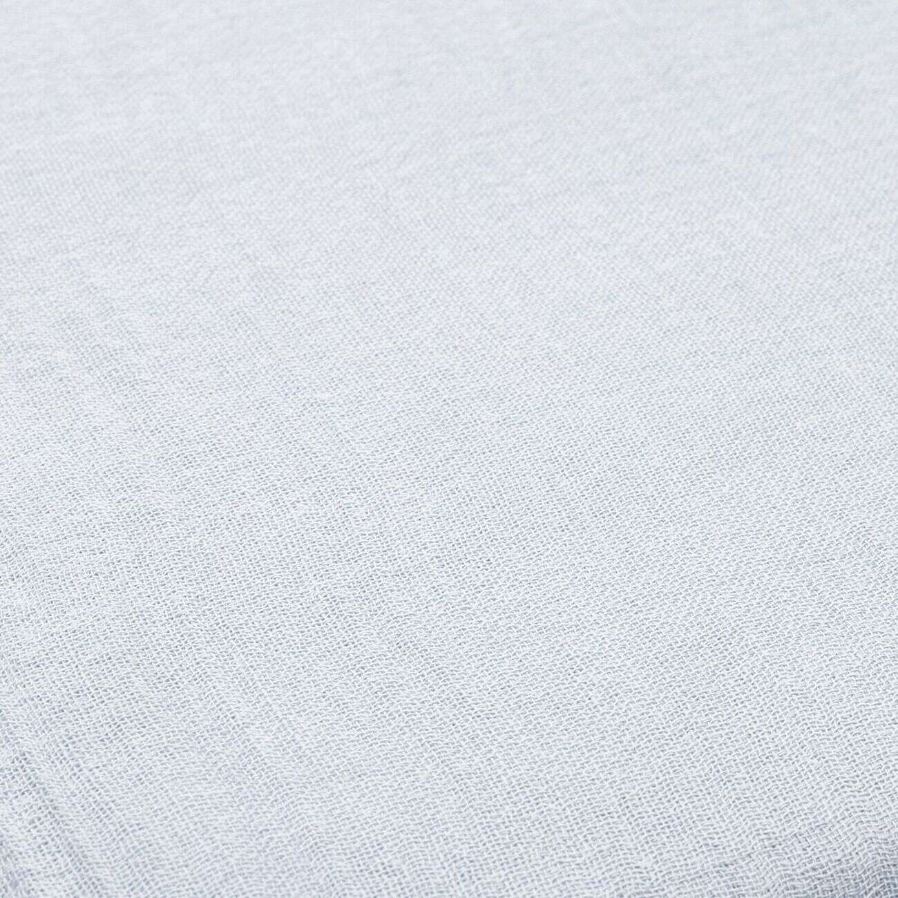 Parure de lit 220x240cm 2 personnes gaze de coton bleu clair 3 pièces