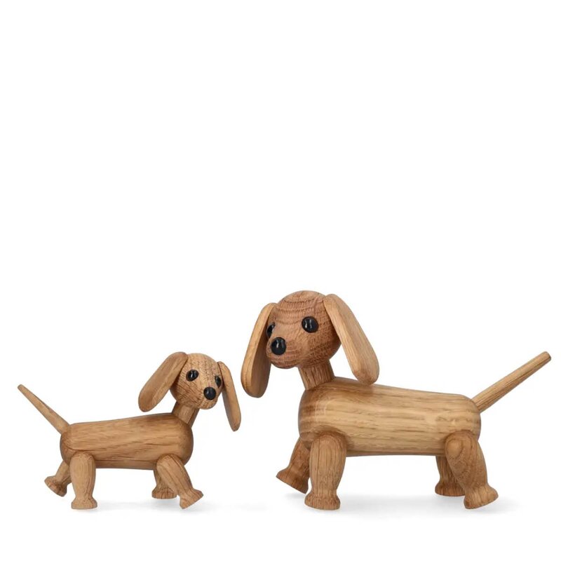 Chico Dog trefigur 10,5 cm eik