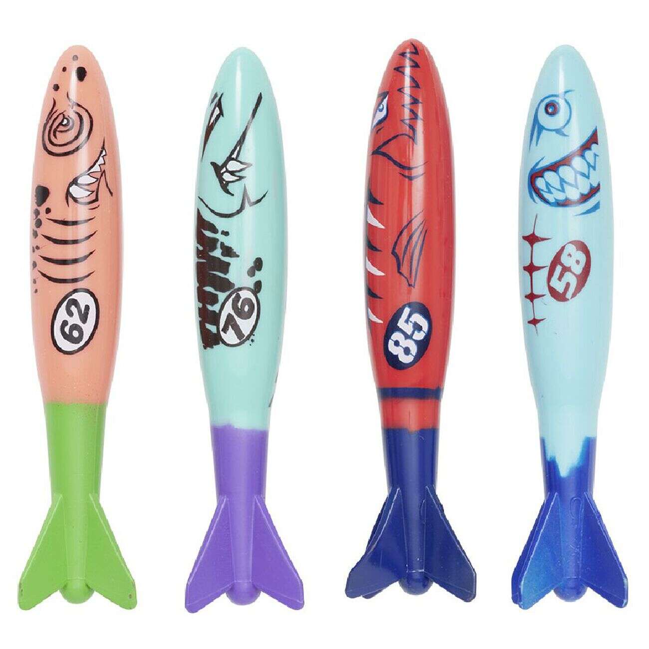 Jeu de plongée lesté fusée x4