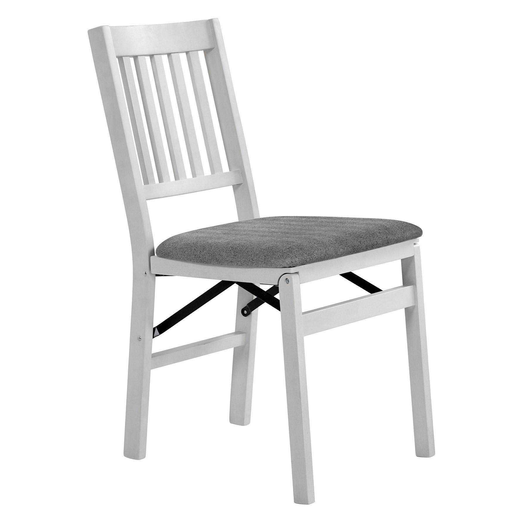 Wood Upholstered Folding Chair, 2-pack - Image 3