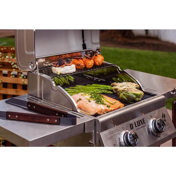 Deluxe 2-Burner Propane Gas Grill in Red - Image 10