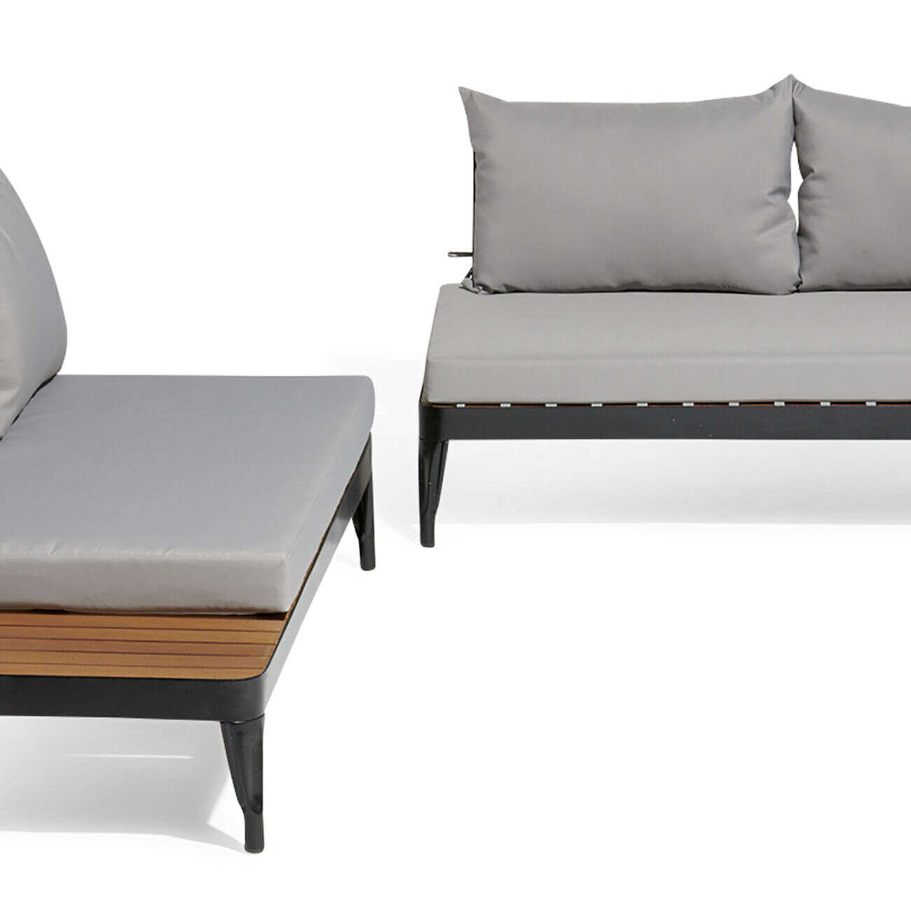 Salon de jardin Fabrik métal et bois