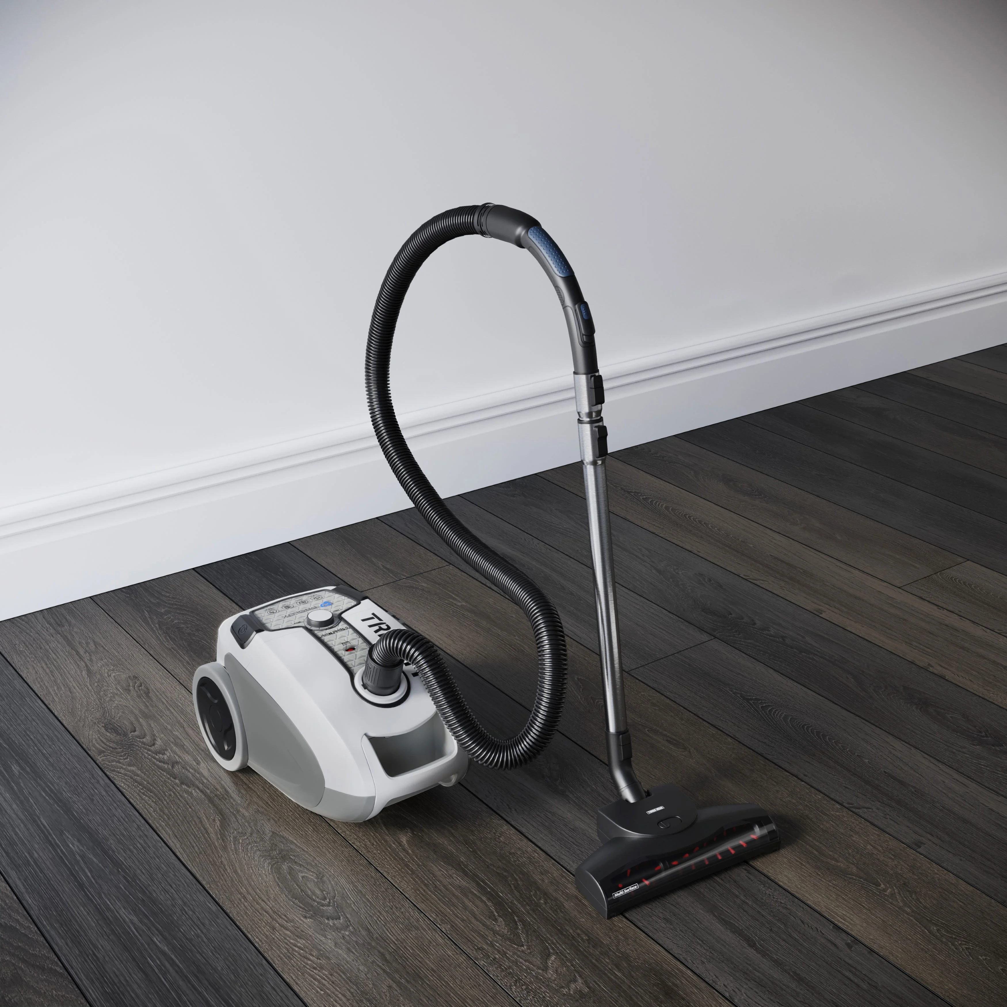 Tritan Canister Vacuum HEPA Sealed Hard Floor with Powerful 12 Amp Motor(White) Image 8