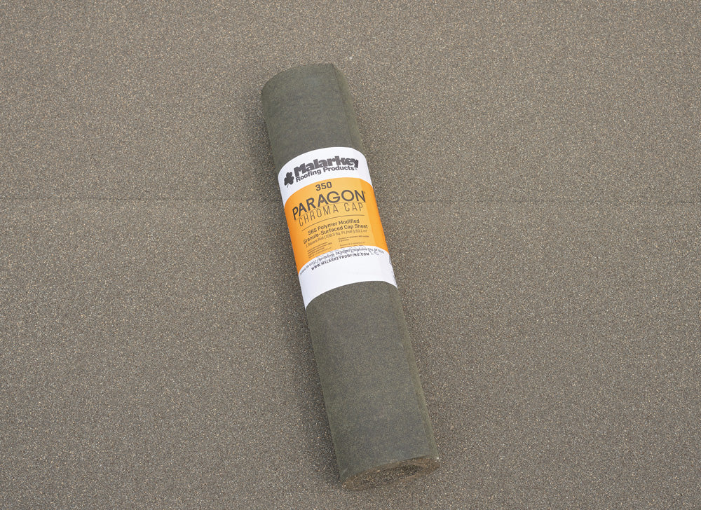 Malarkey 350 Premium SBS Modified Bitumen Cap Sheet Roll, Weatherwood, 39-3/8 in. x 33 ft (1 Square/108.3 sq ft)