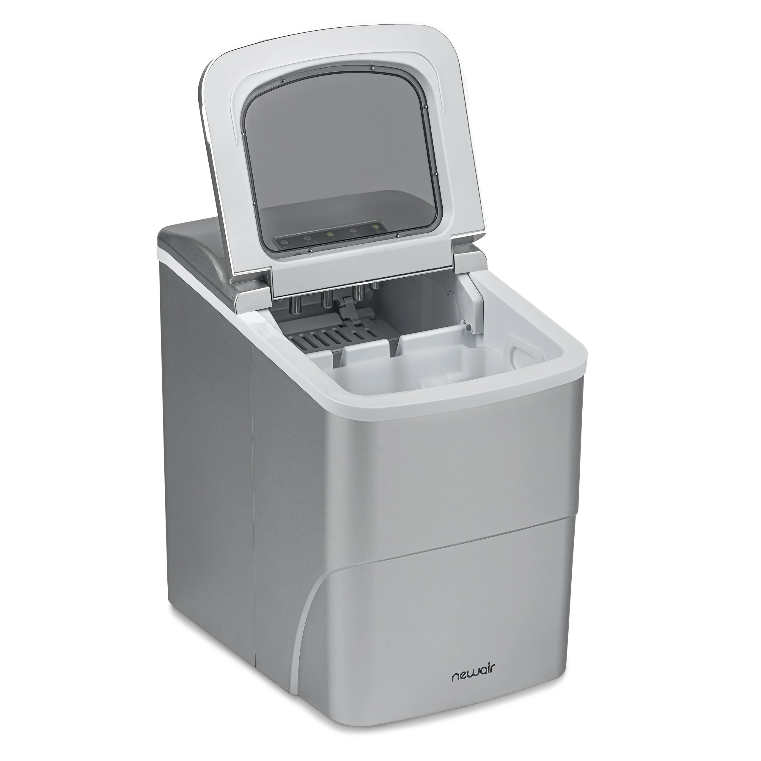 Newair Countertop Bullet Ice Maker in Matte Black or Metallic Silver, 26 lbs/Day