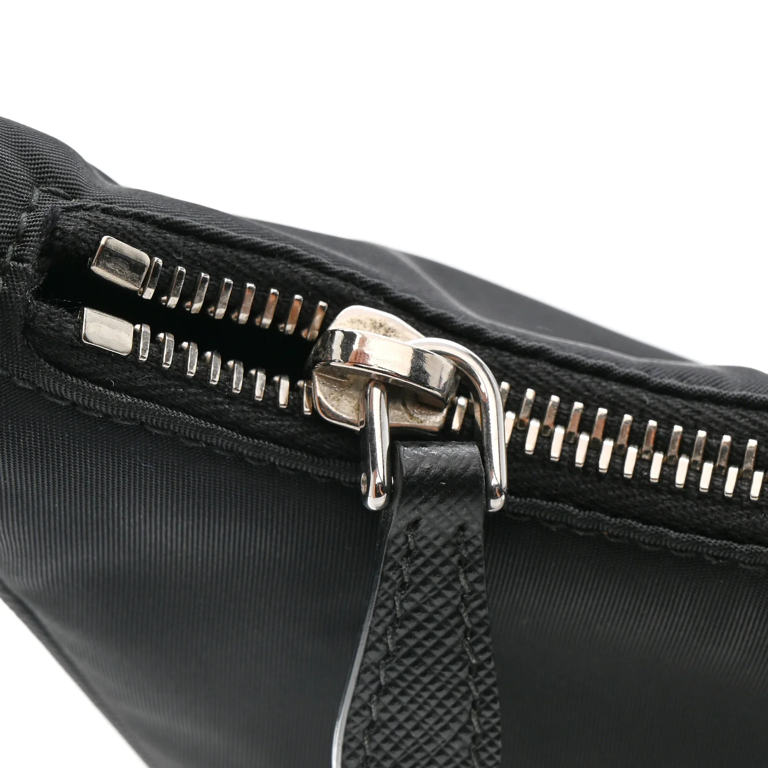 Tessuto Nylon Saffiano Mini Re-Edition 2005 Bag Black