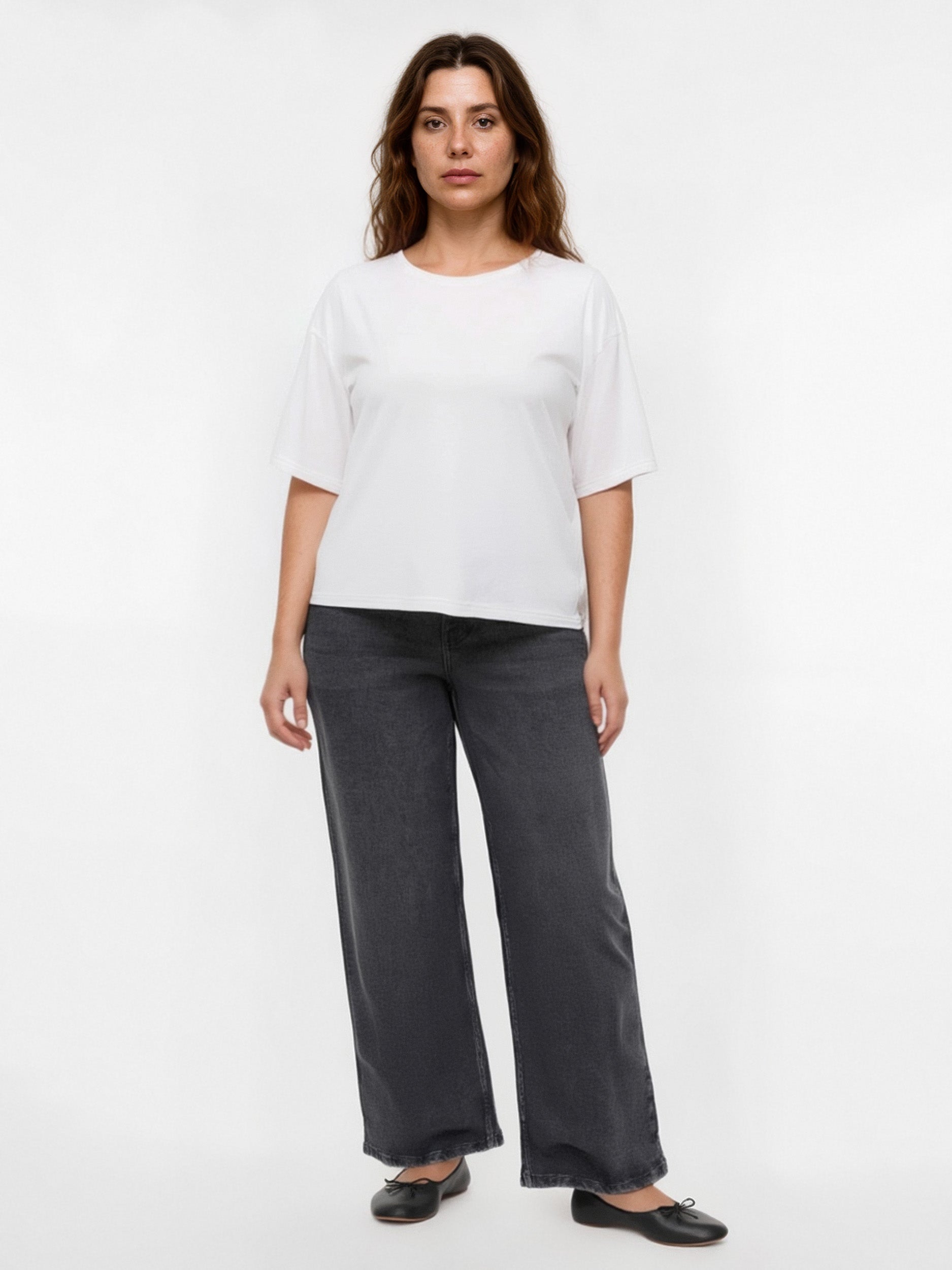 VERO MODA® VMCMIRA Mid rise Wide Fit - Cropped Jeans