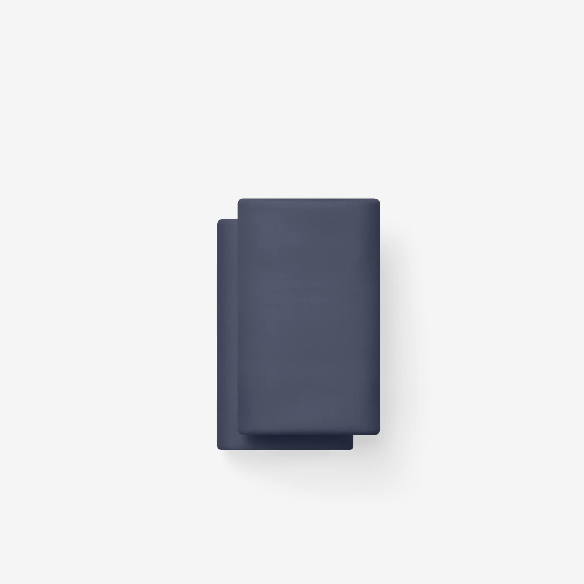 Purple Complete Comfort Pillowcase Set, King, Cotton Pillowcases, Dusky Navy, Navy, Dark Blue