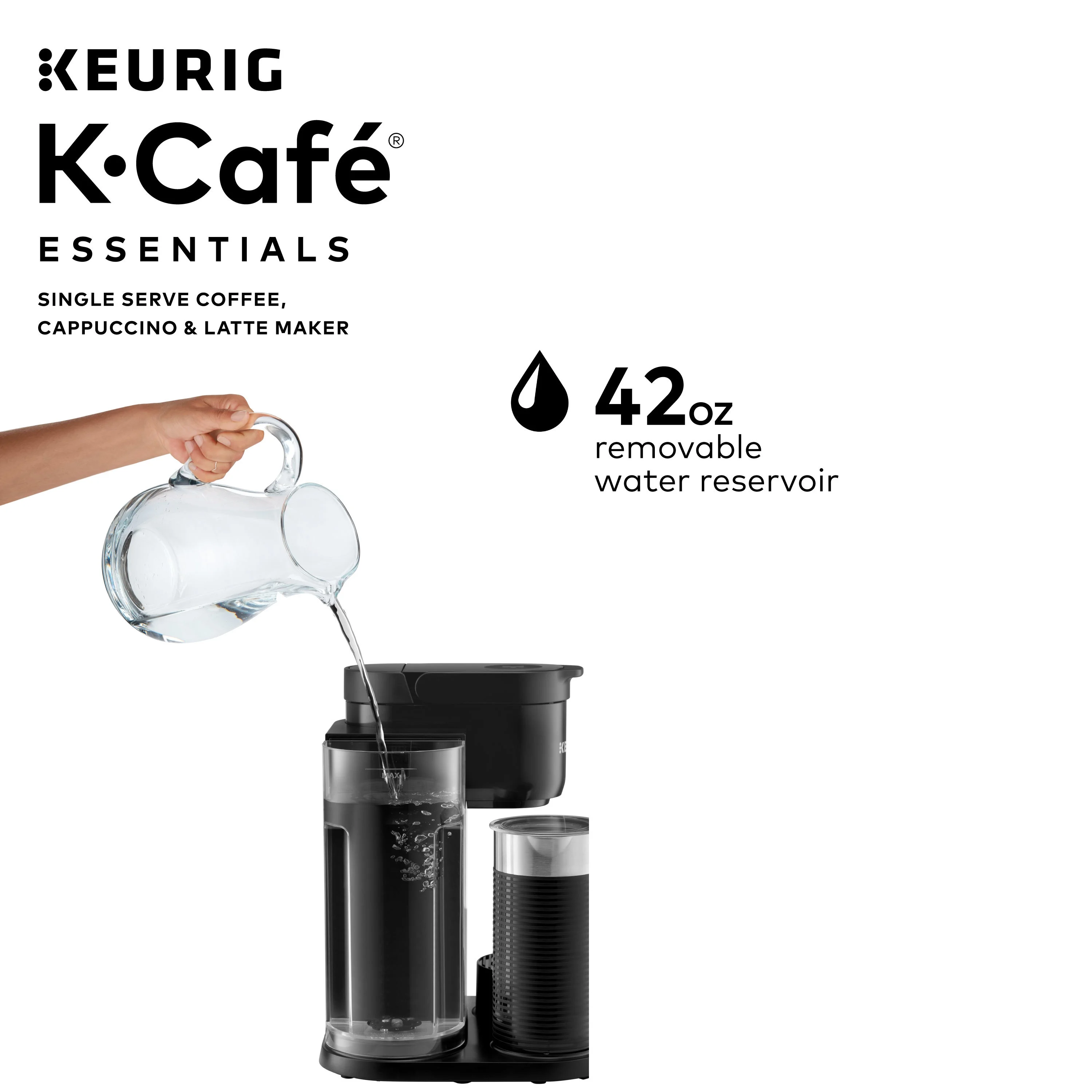 Keurig K - Caf Essentials Single Serve K - Cup Pod Coffee Maker, Black