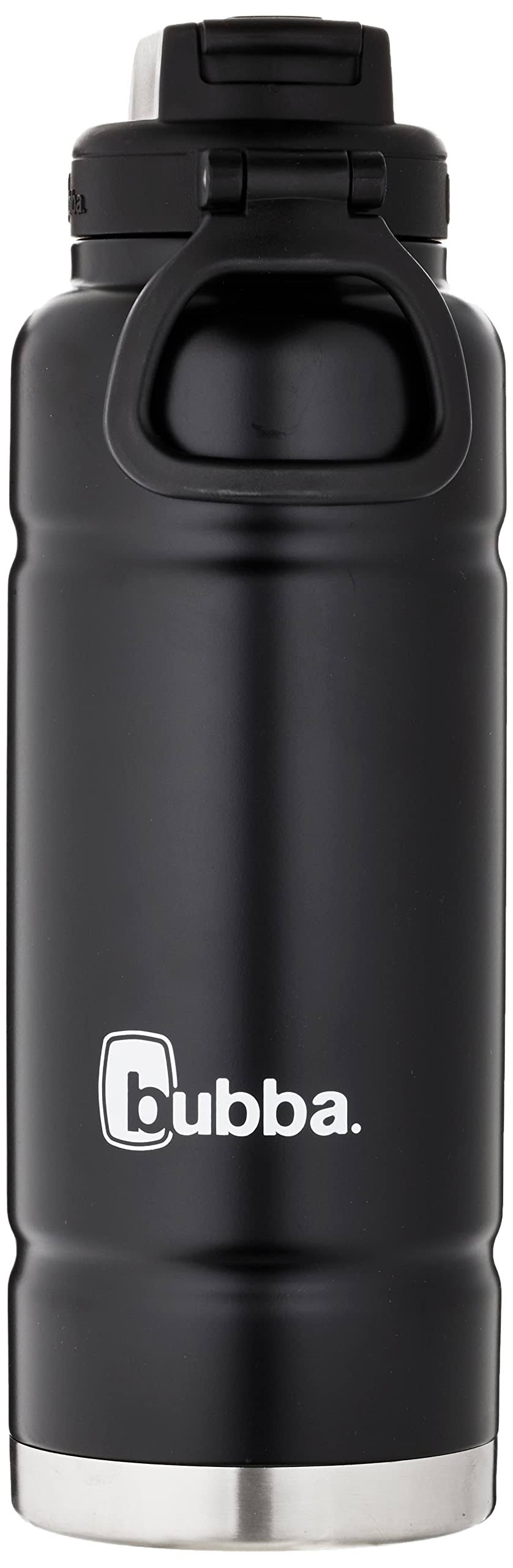 Bubba Trailblazer Stainless Steel Water Bottle with Straw, 40 oz, Licorice, Black