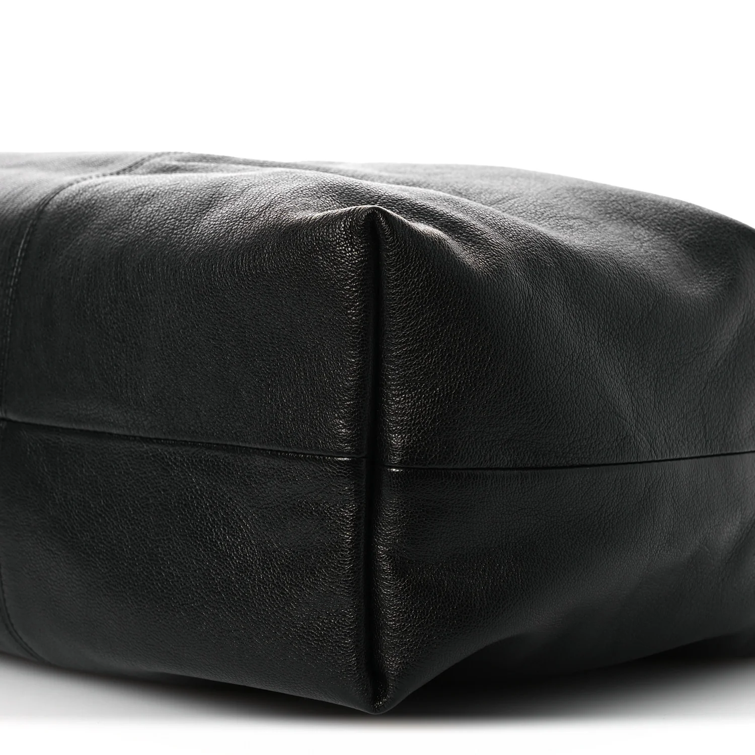 Grained Calfskin Medium Brea Crossbody Bag Black