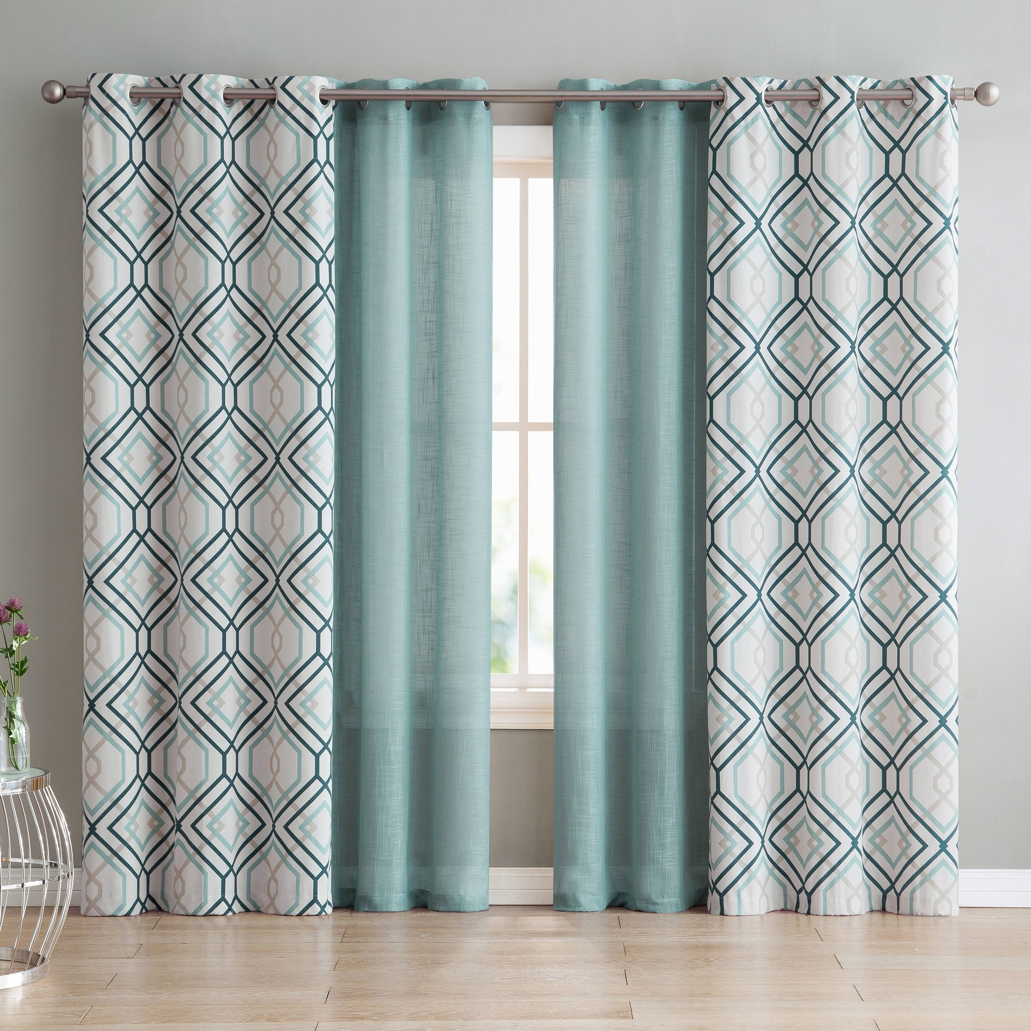 VCNY Home Jackston Window Curtain Set Blue