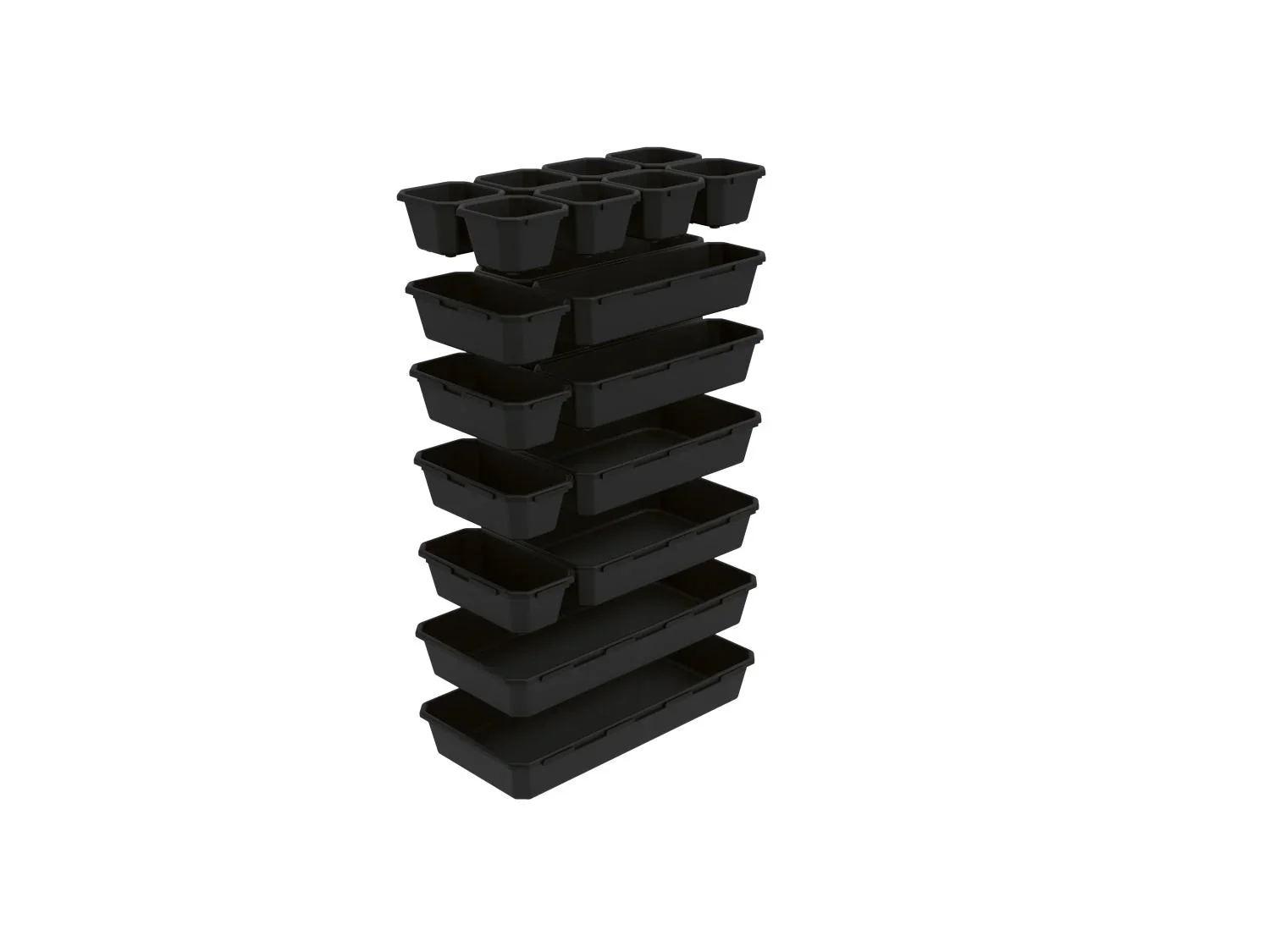 PARKSIDE Set de 20 bacs de rangement