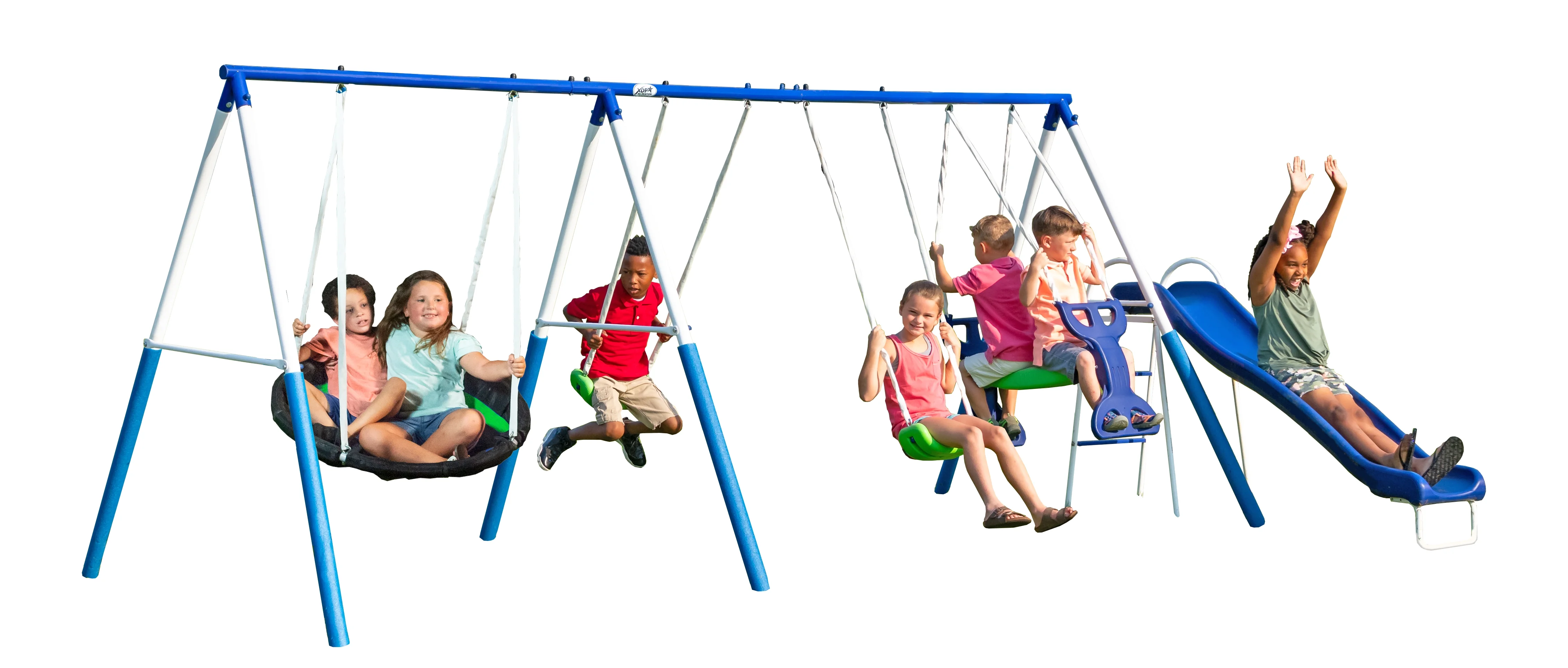 All Star Playground Metal Swing Set for up to 7 Children - Image 4