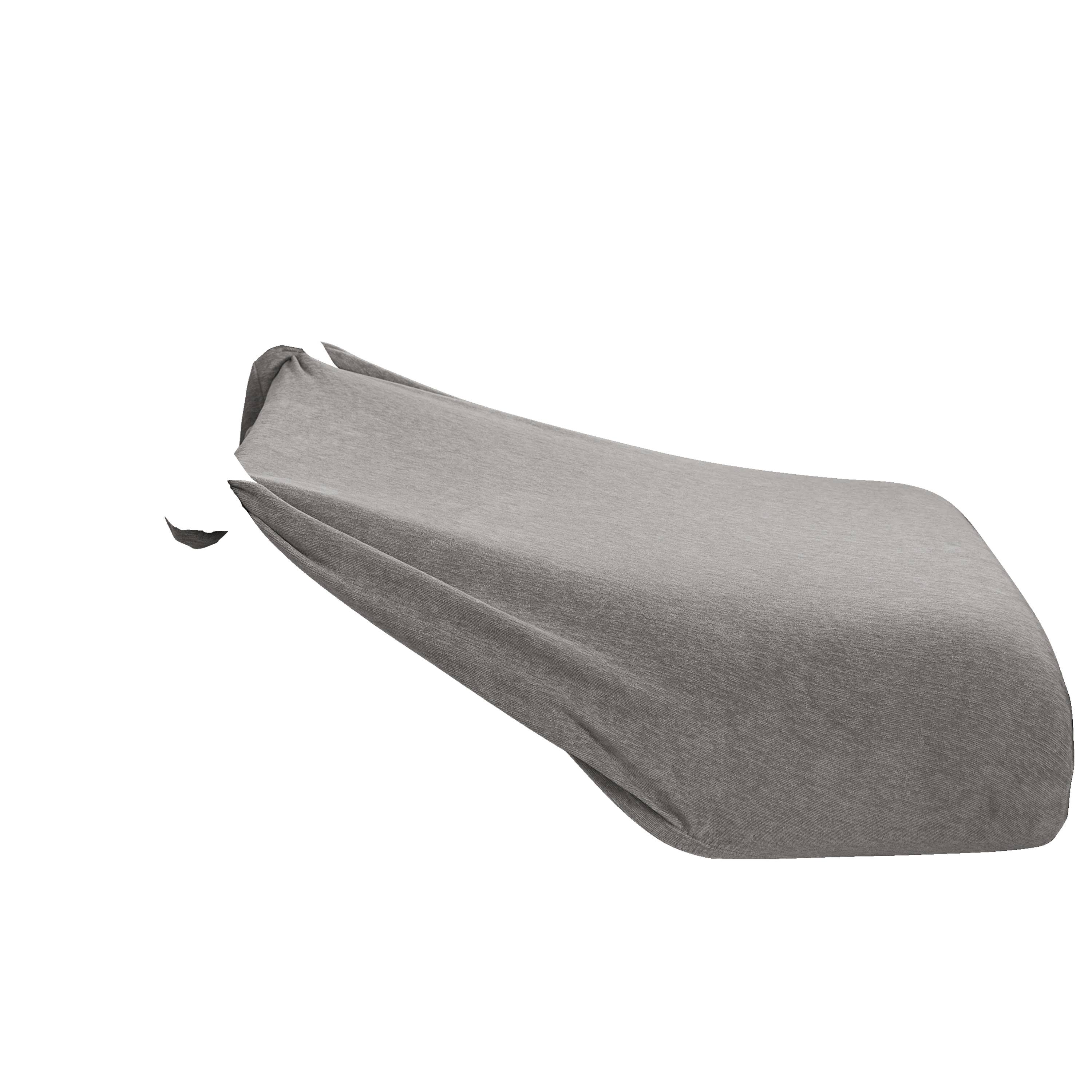 SureFit Cedar Stretch Textured Sectional Slipcover Extra Long Couch Cushion - 80x48x8 - Gray