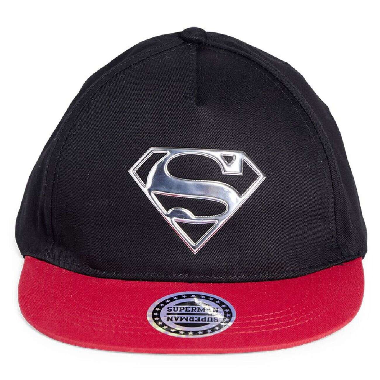 Casquette Superman coton noir et rouge