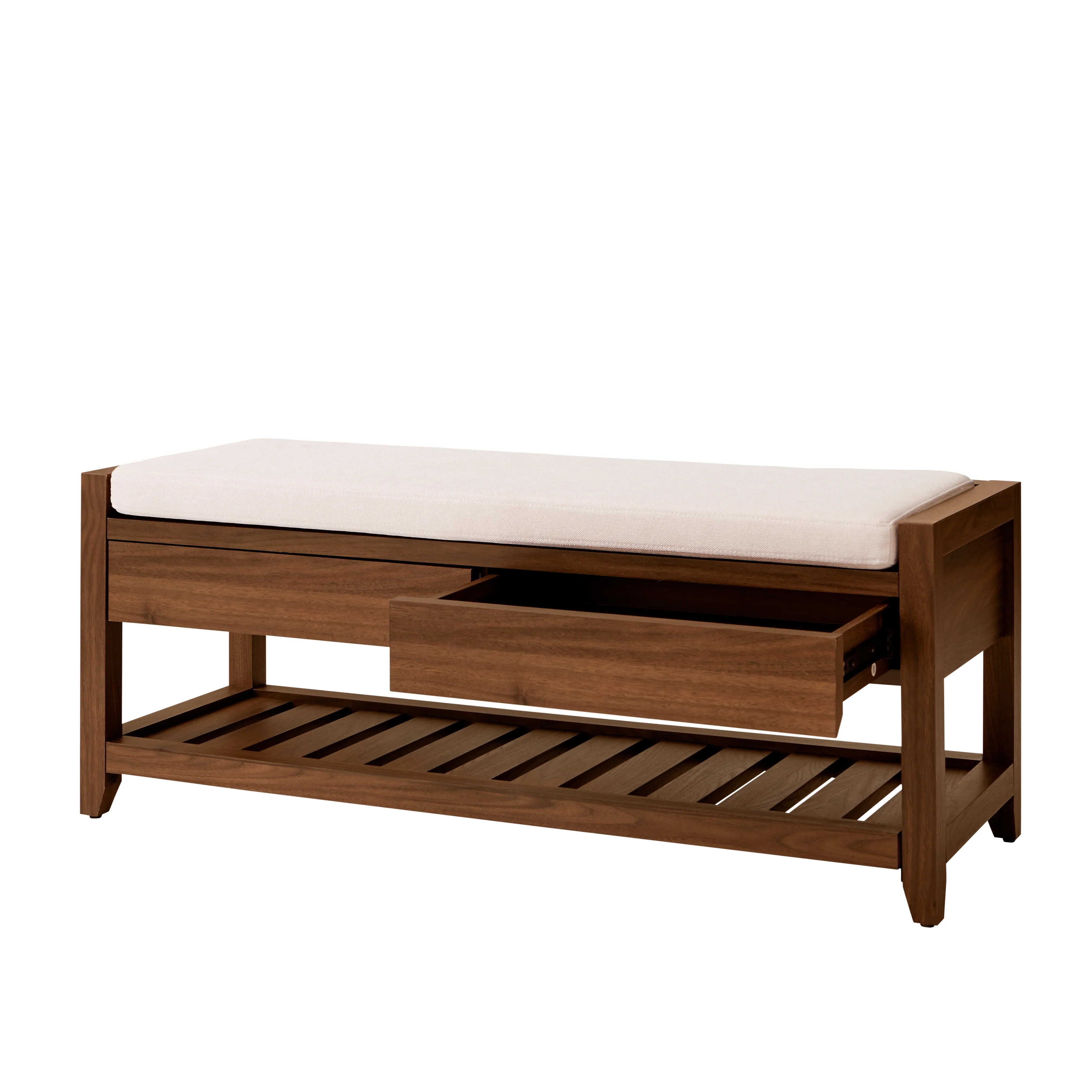 Better Homes & Gardens Reading 45 Bench, Walnut Finish