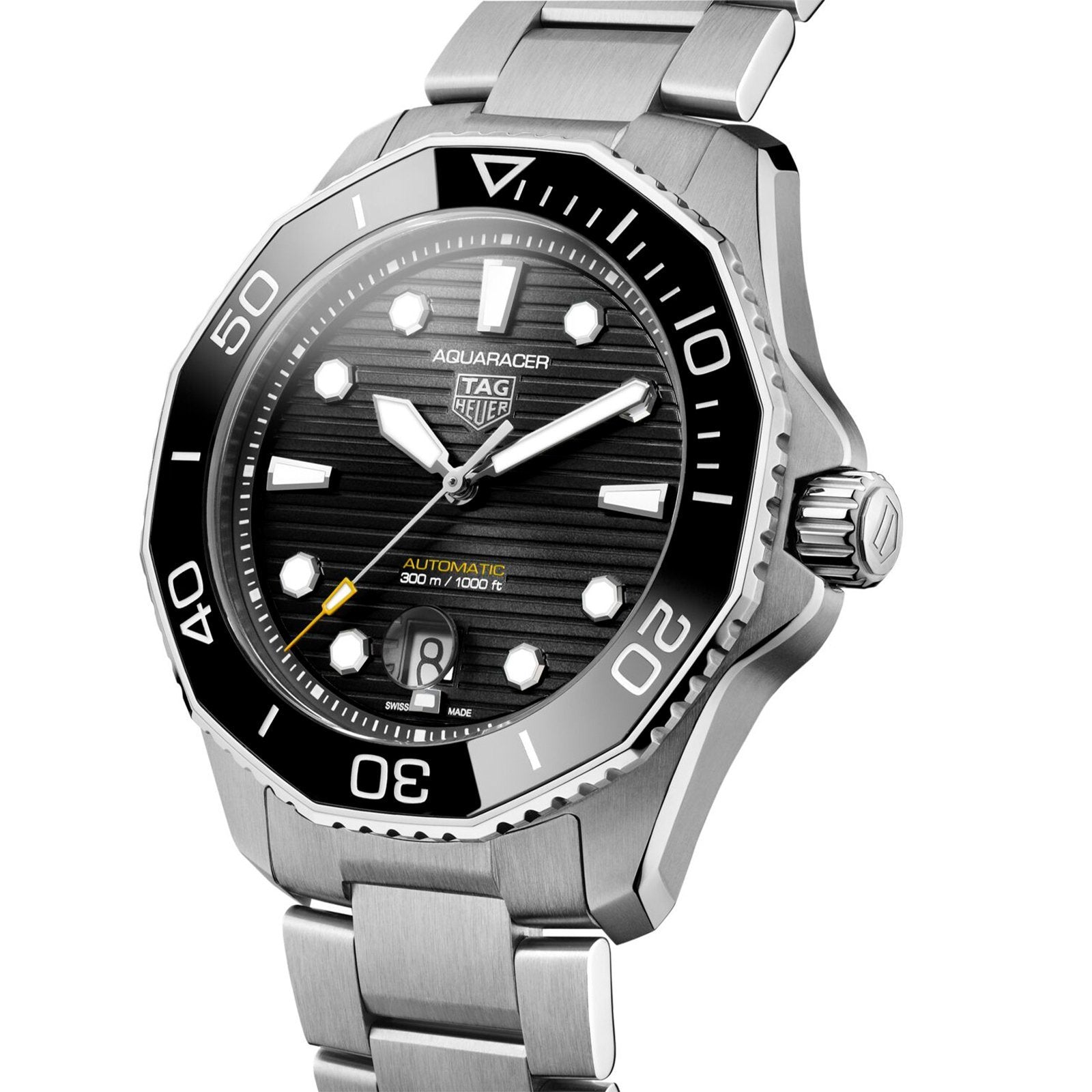 [Super Clone]【Top replica】TAG Heuer Aquaracer Calibre 5 Automatic Mens Black Steel Watch