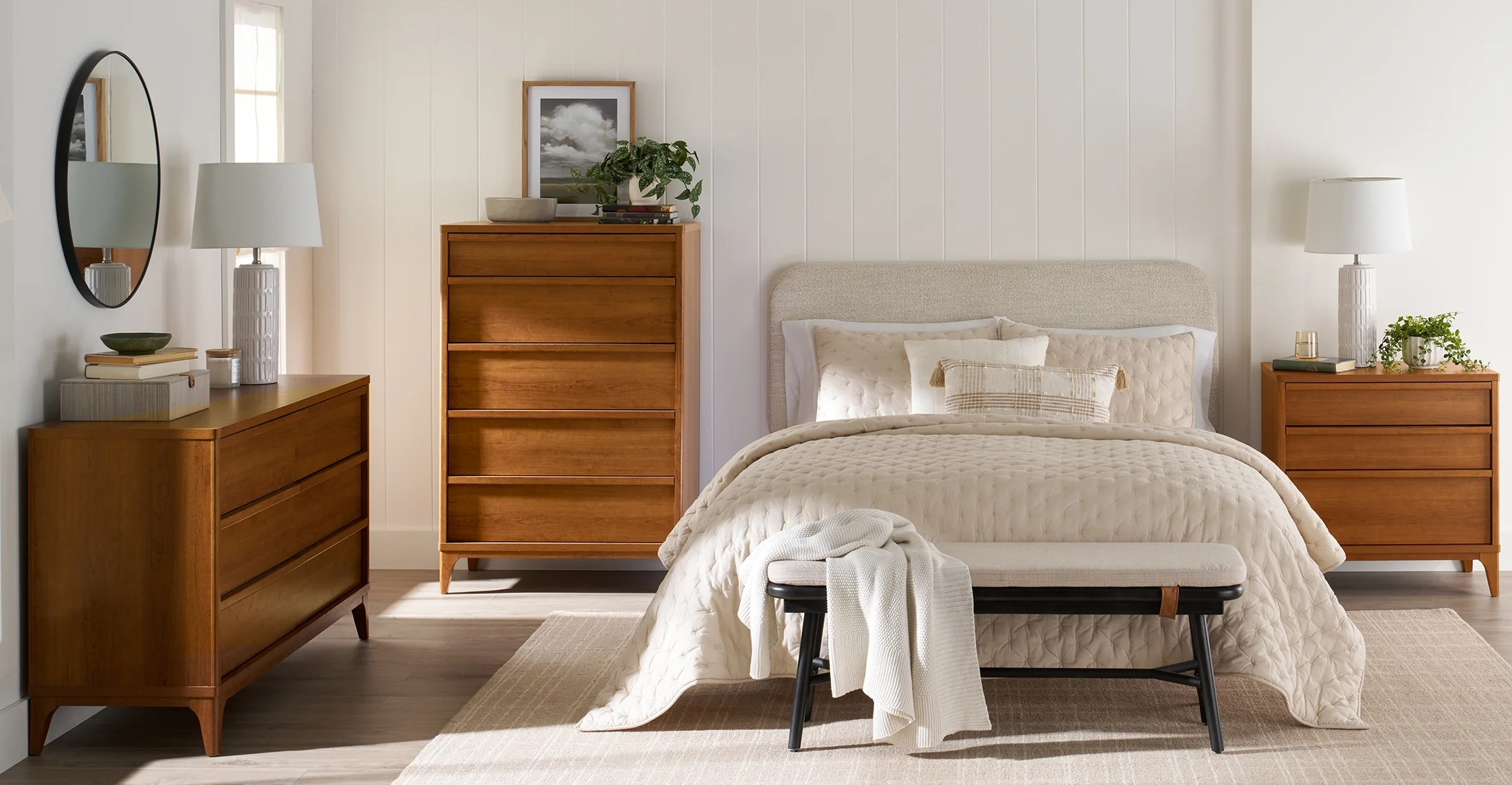 Greyson 3-Drawer Nightstand with USB, Acorn Finish(Single) - Image 7